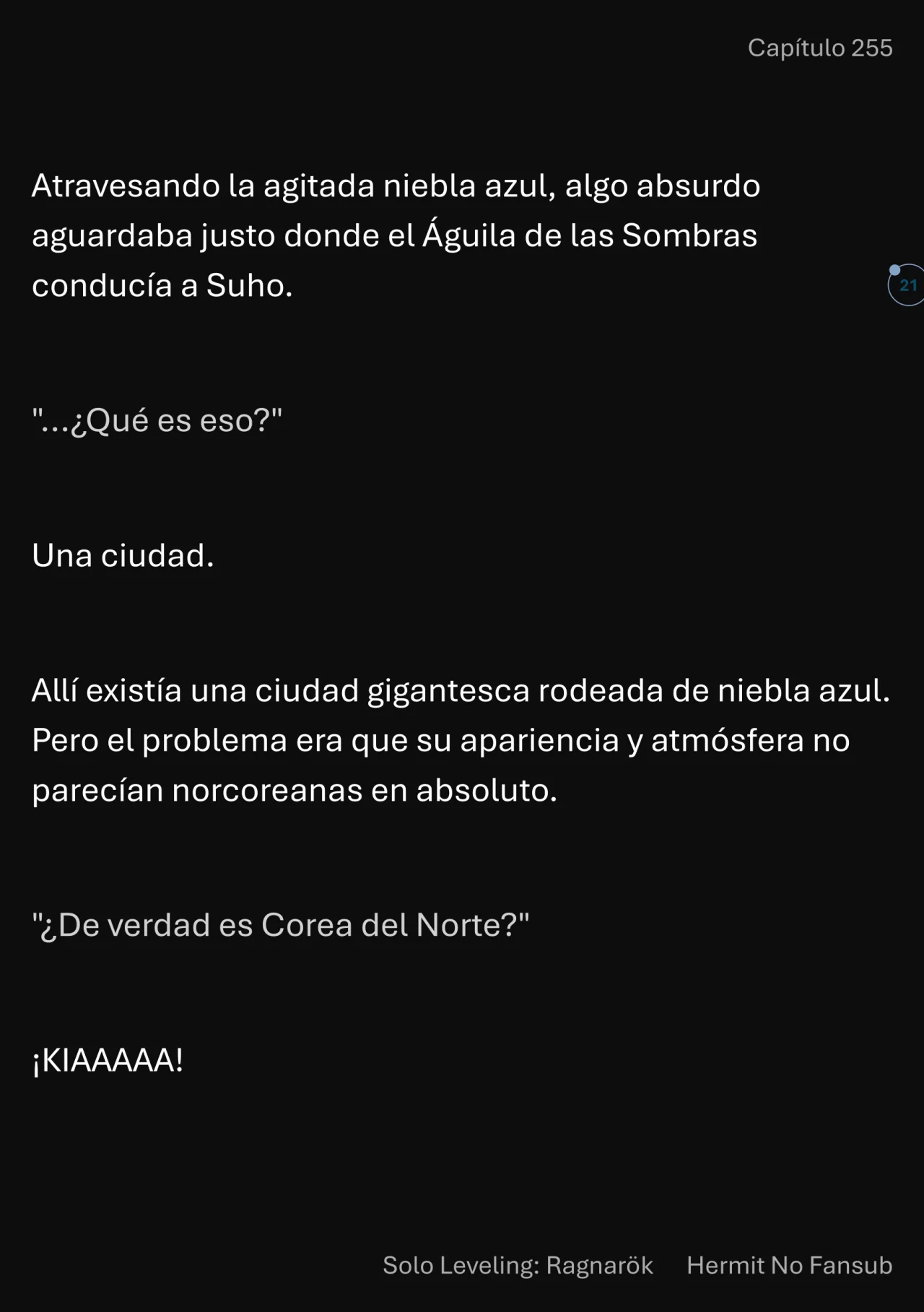 Página 22 del Manga