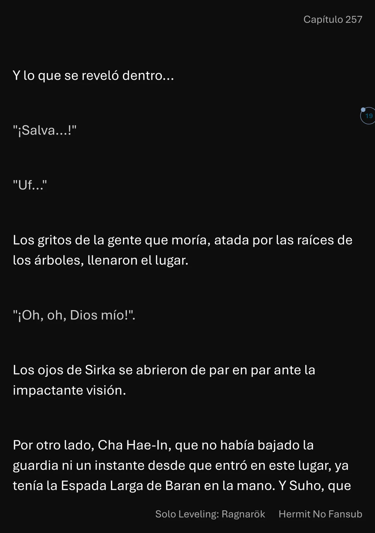 Página 20 del Manga