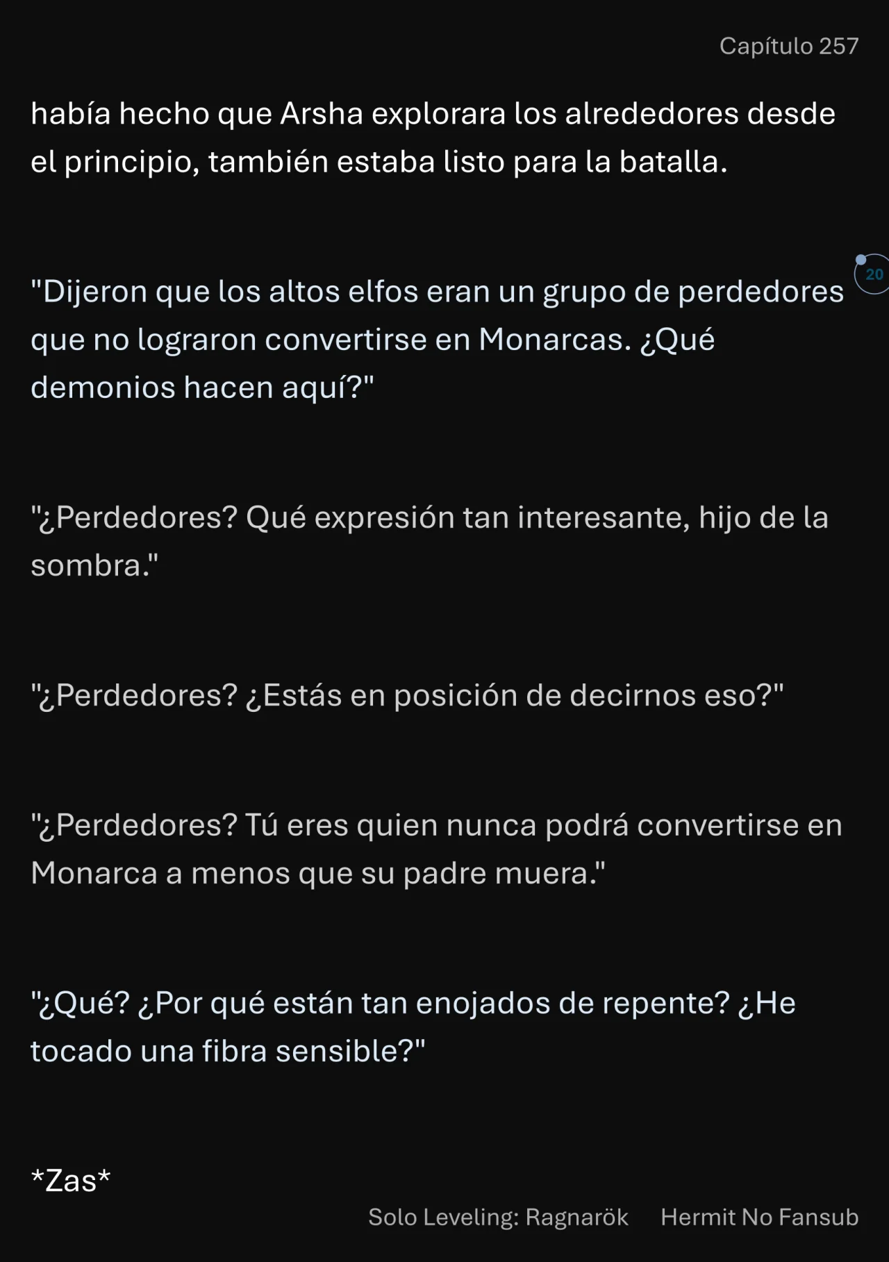 Página 21 del Manga