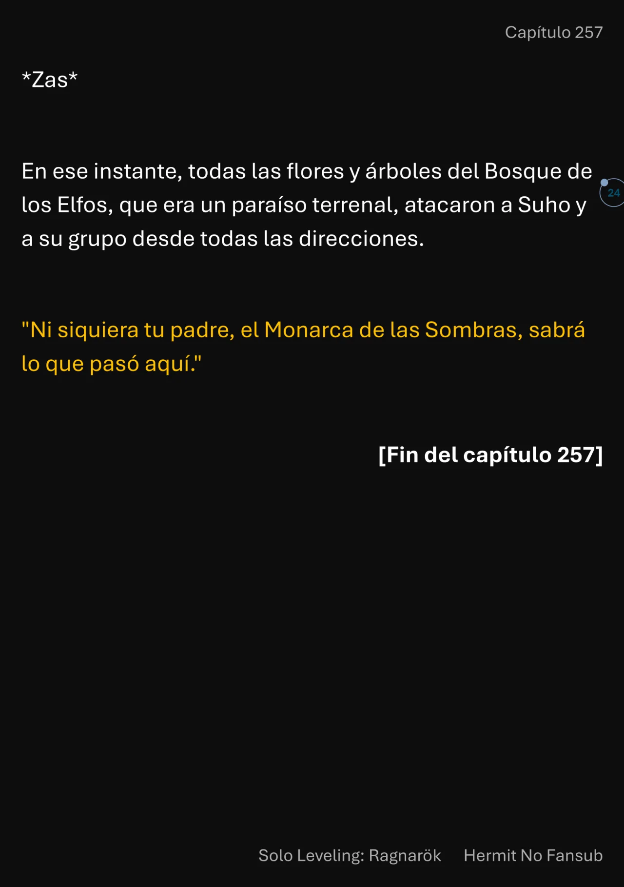 Página 25 del Manga