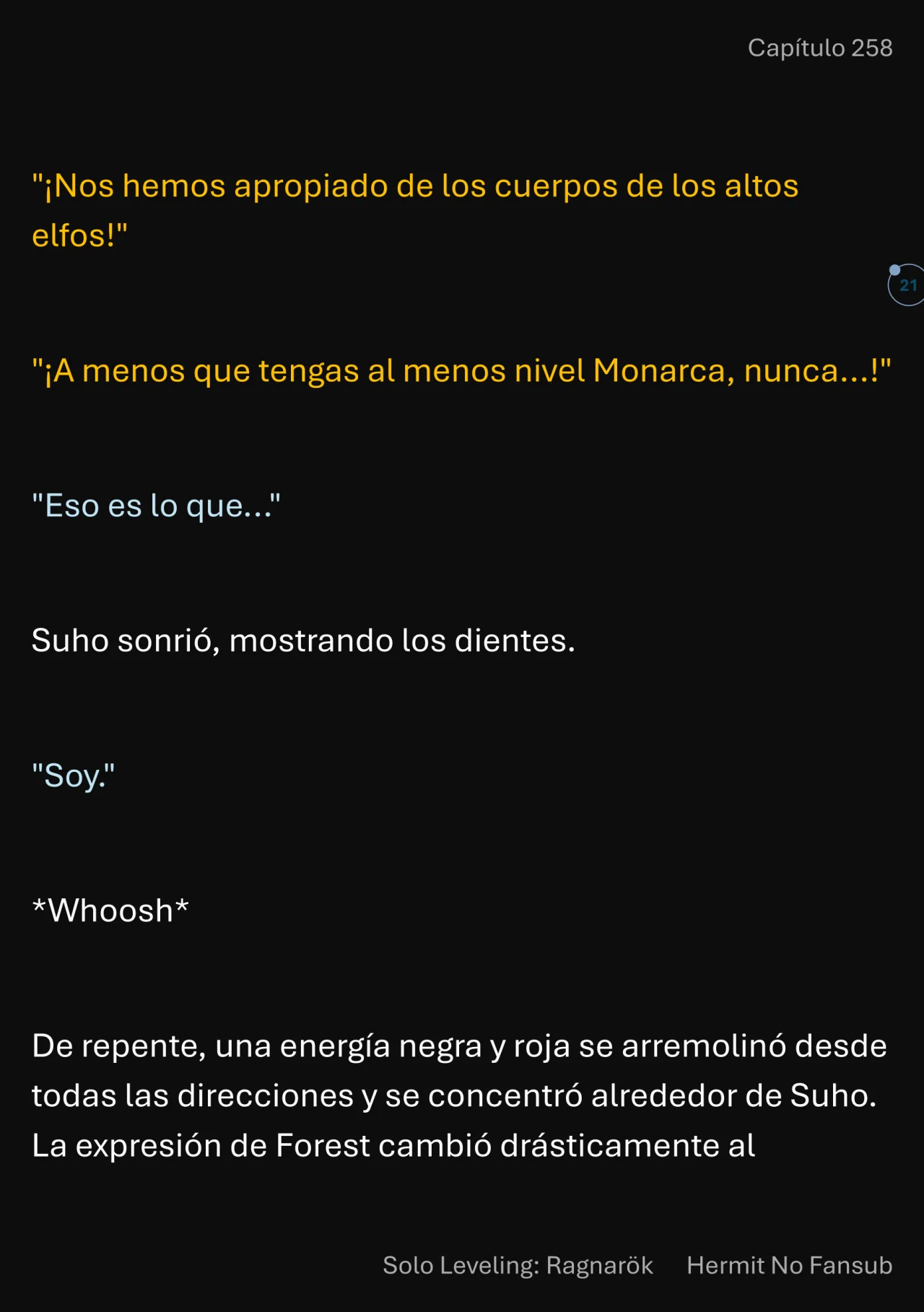 Página 22 del Manga