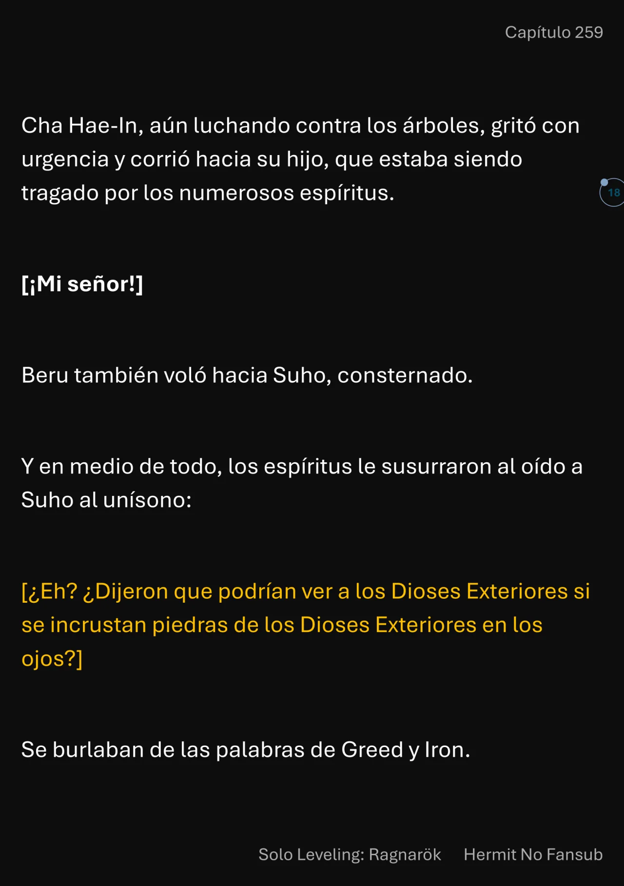 Página 19 del Manga