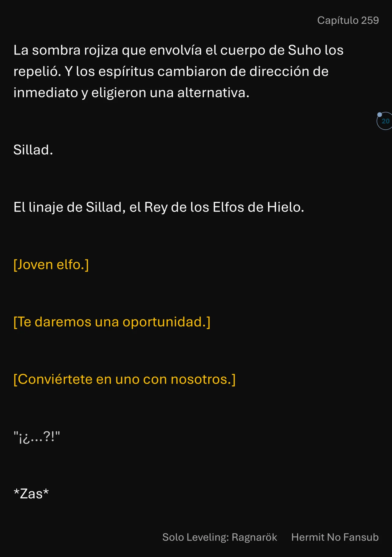 Página 21 del Manga