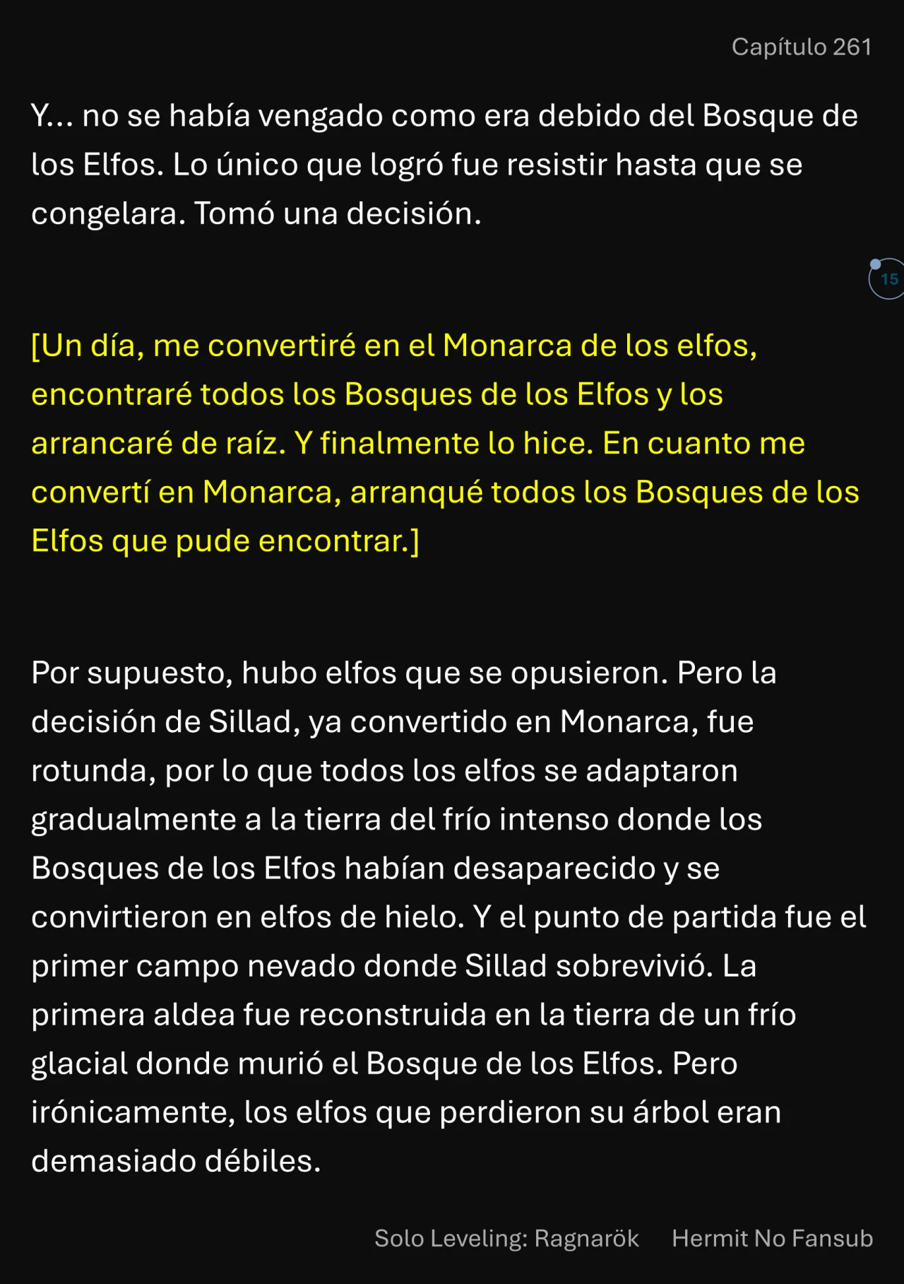 Página 16 del Manga