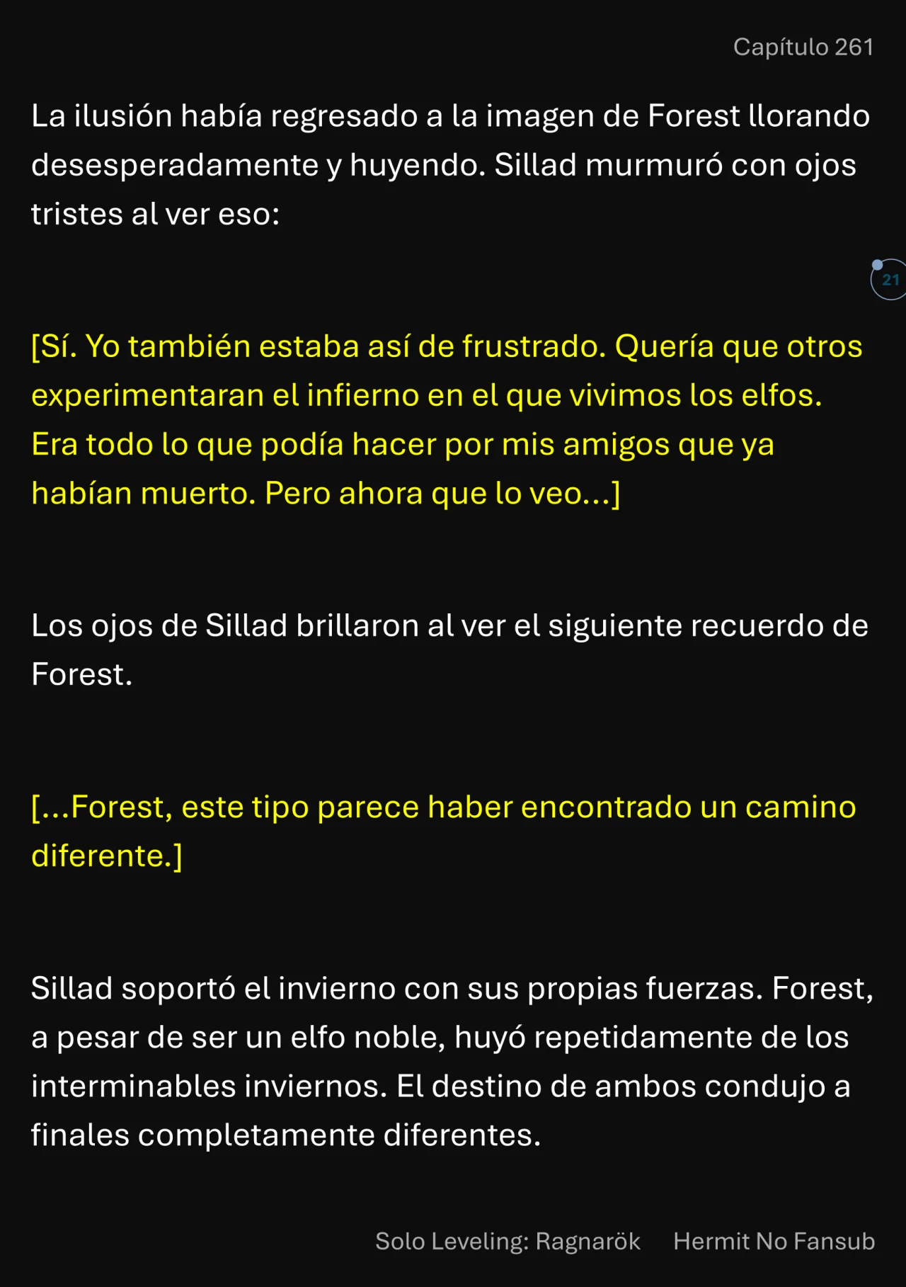 Página 22 del Manga