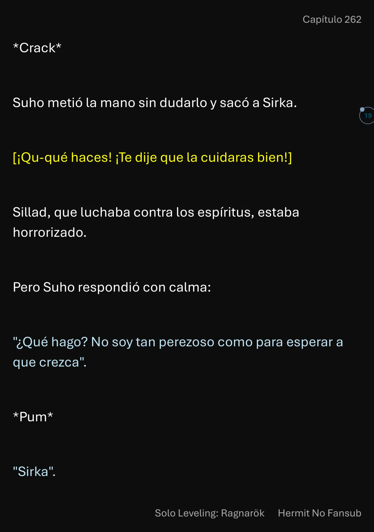 Página 20 del Manga