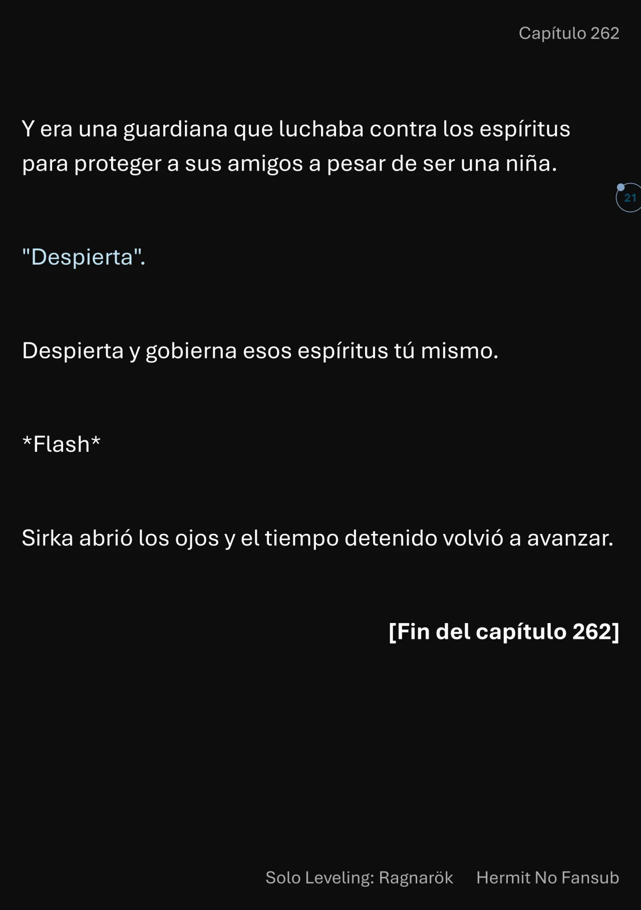 Página 22 del Manga