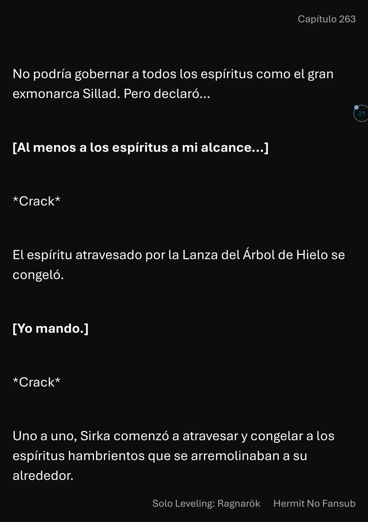 Página 22 del Manga