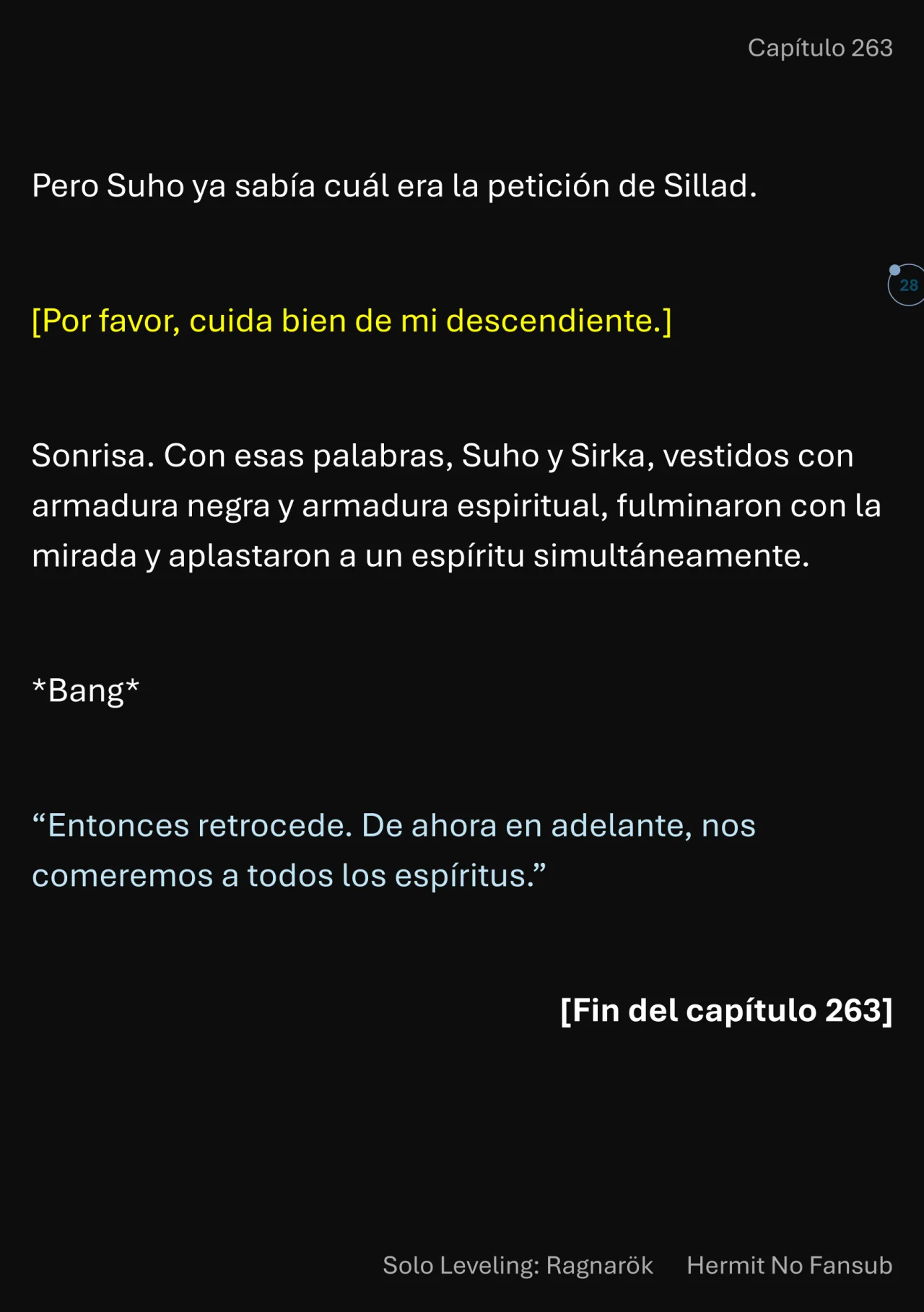 Página 29 del Manga