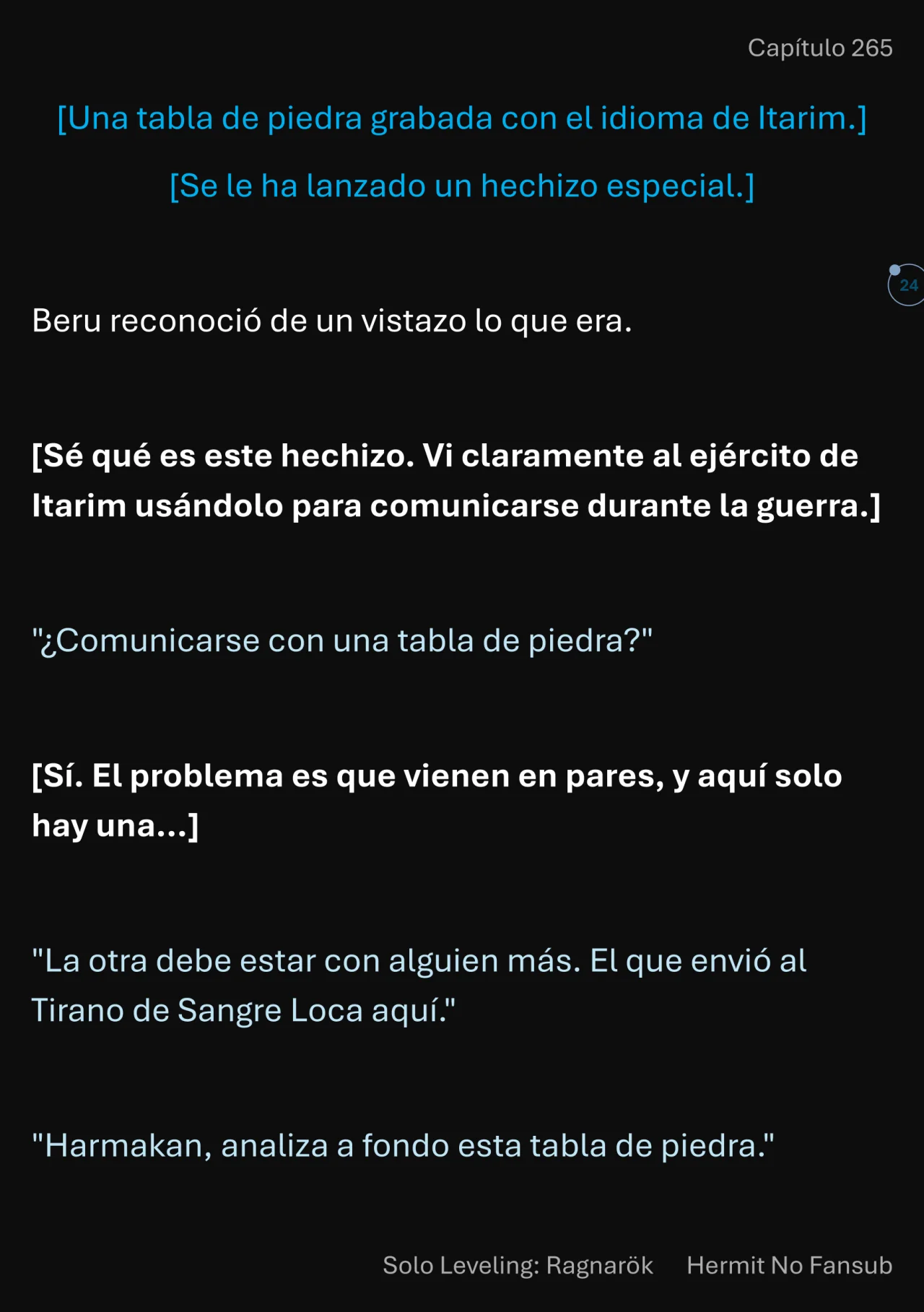 Página 25 del Manga