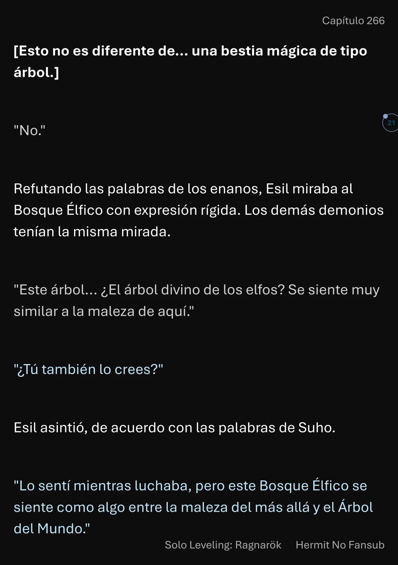 Página 22 del Manga