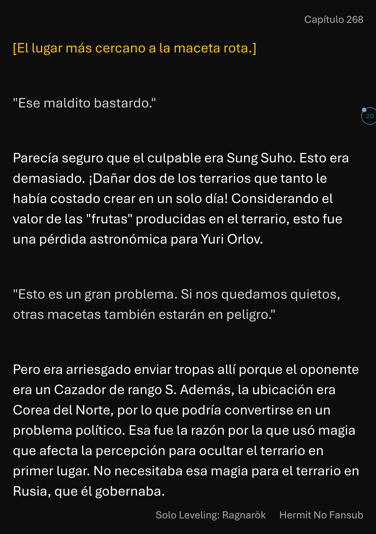 Página 21 del Manga