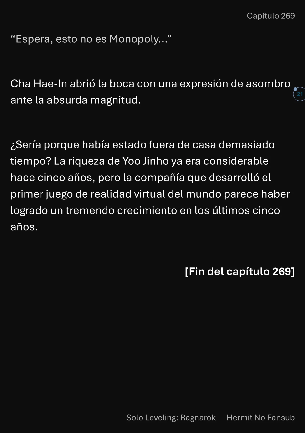 Página 22 del Manga