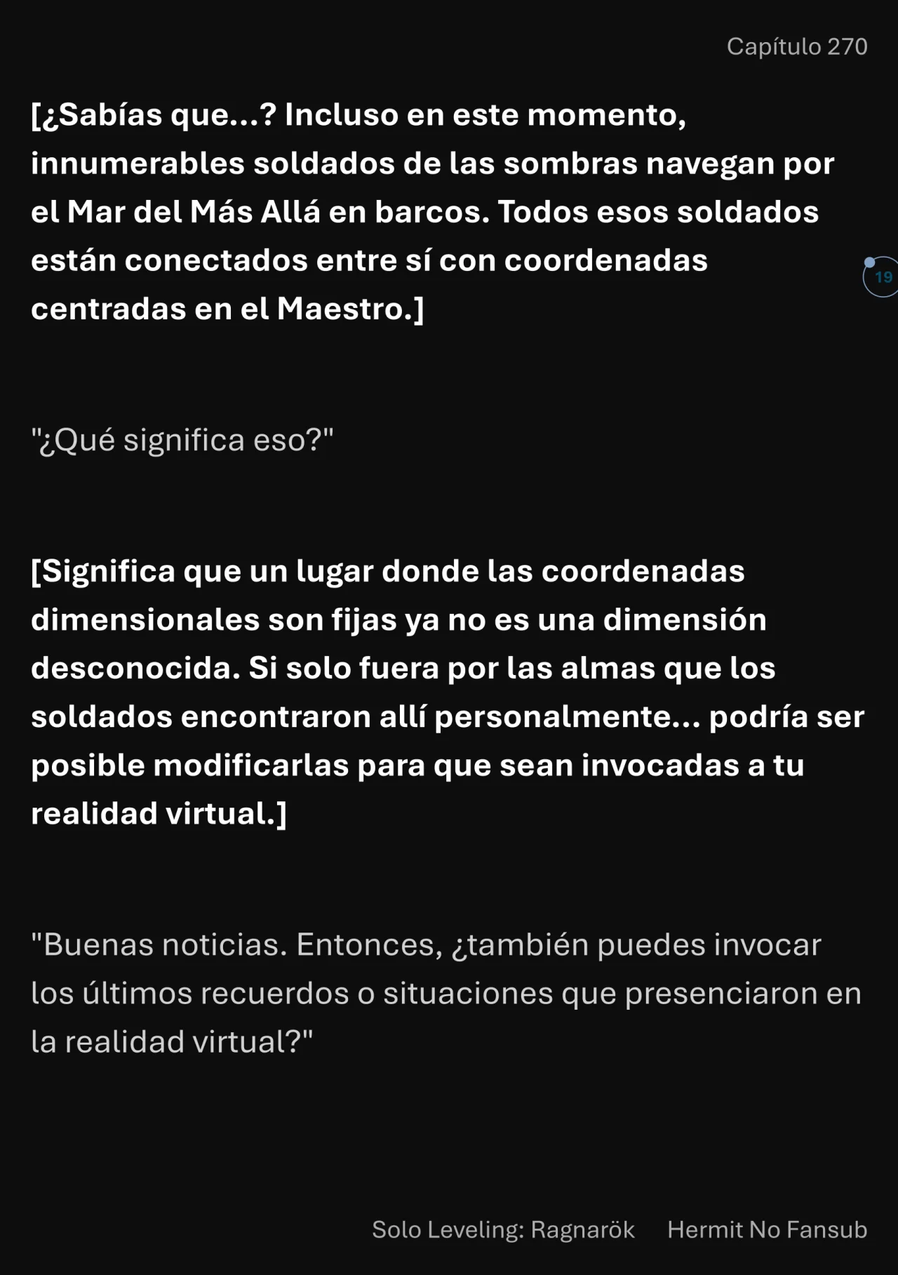 Página 20 del Manga