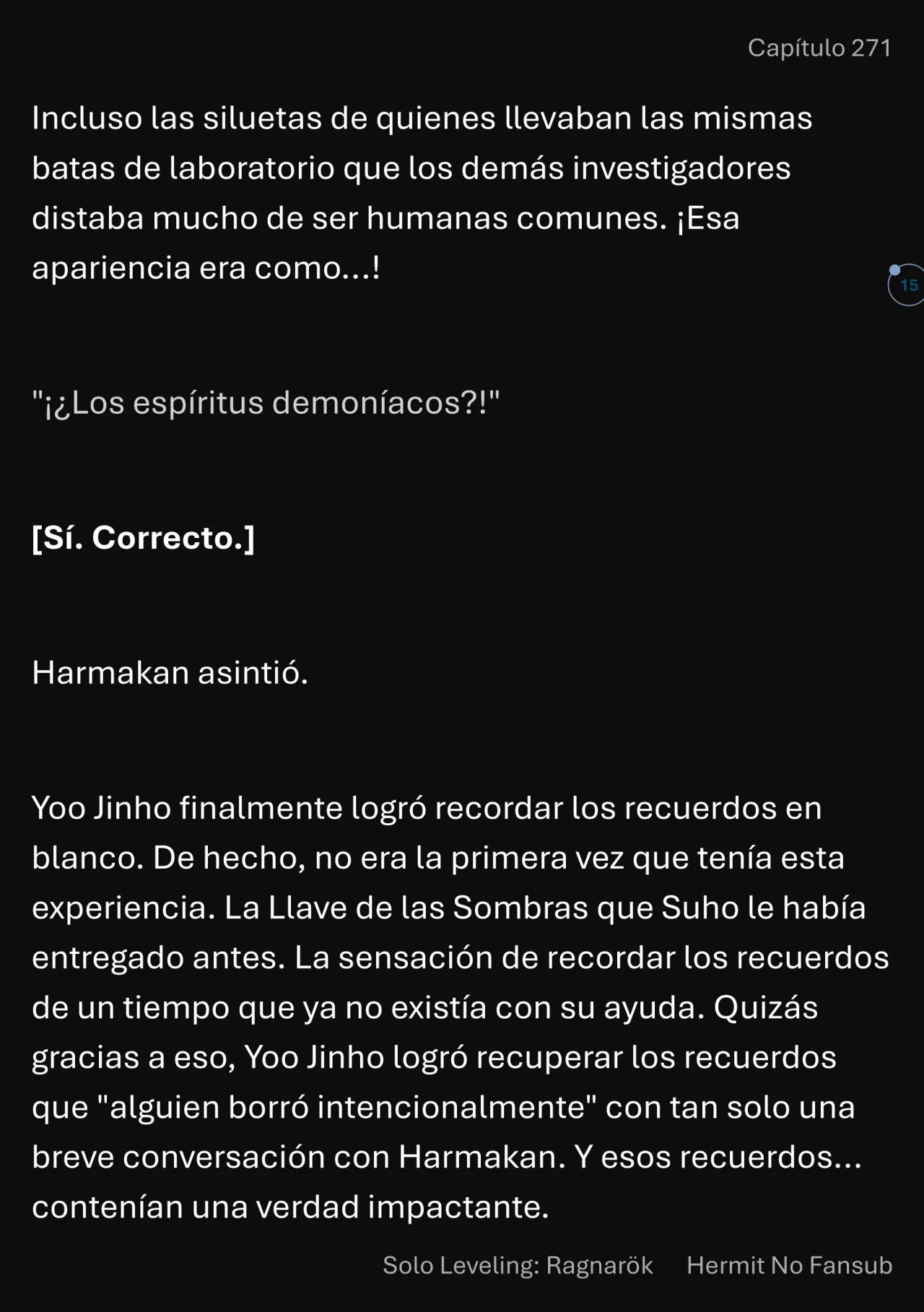 Página 16 del Manga