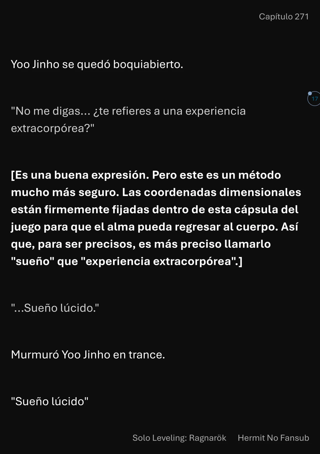 Página 18 del Manga