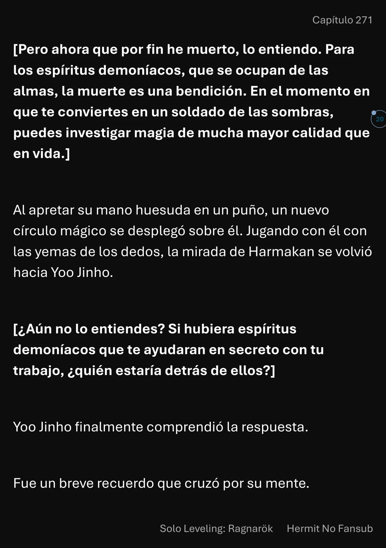 Página 21 del Manga