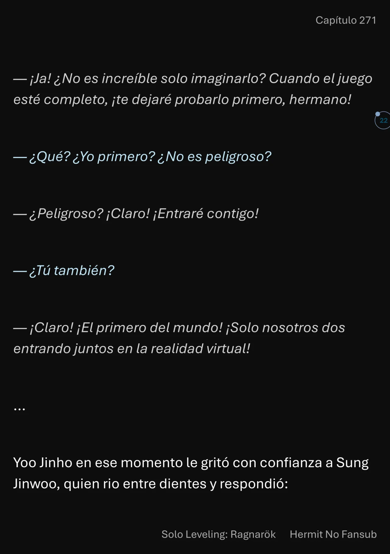 Página 23 del Manga