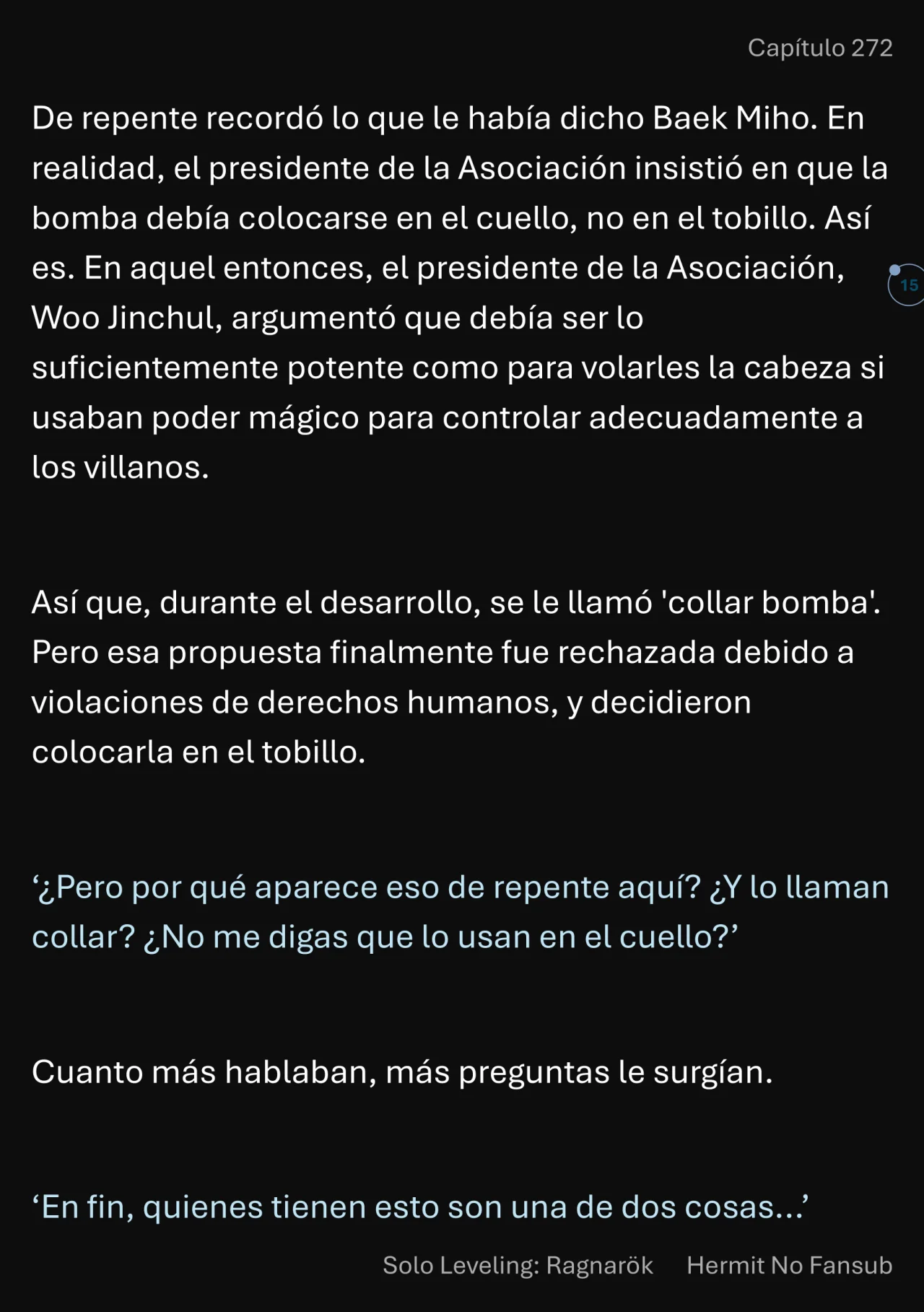 Página 16 del Manga