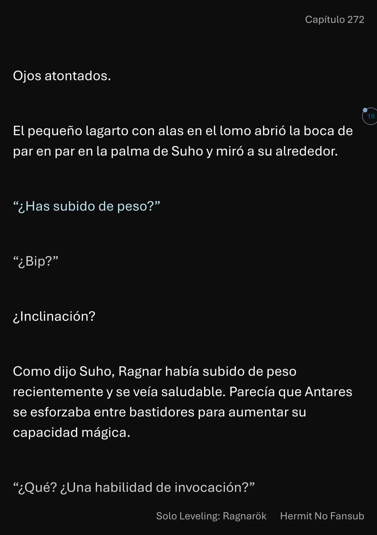 Página 20 del Manga