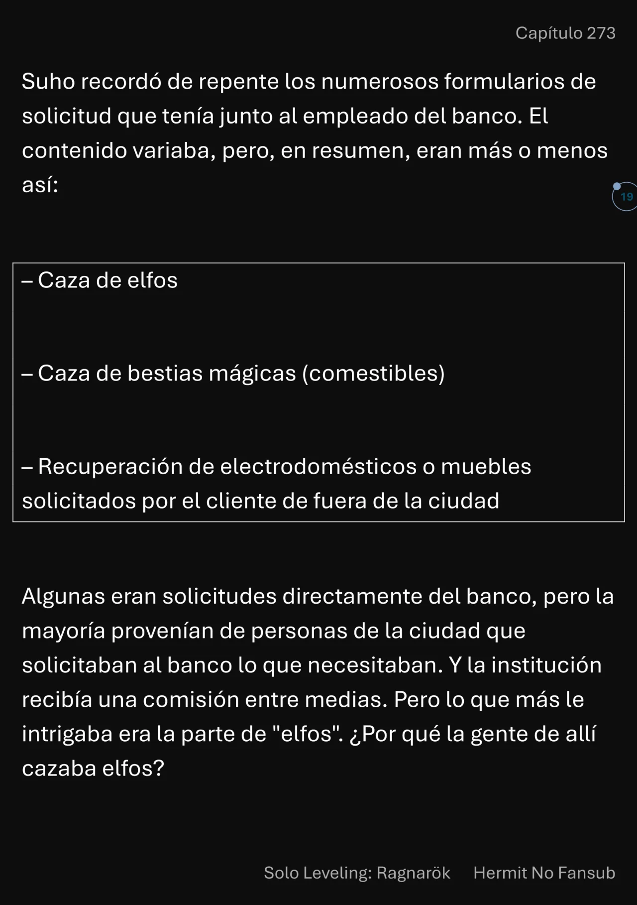 Página 20 del Manga