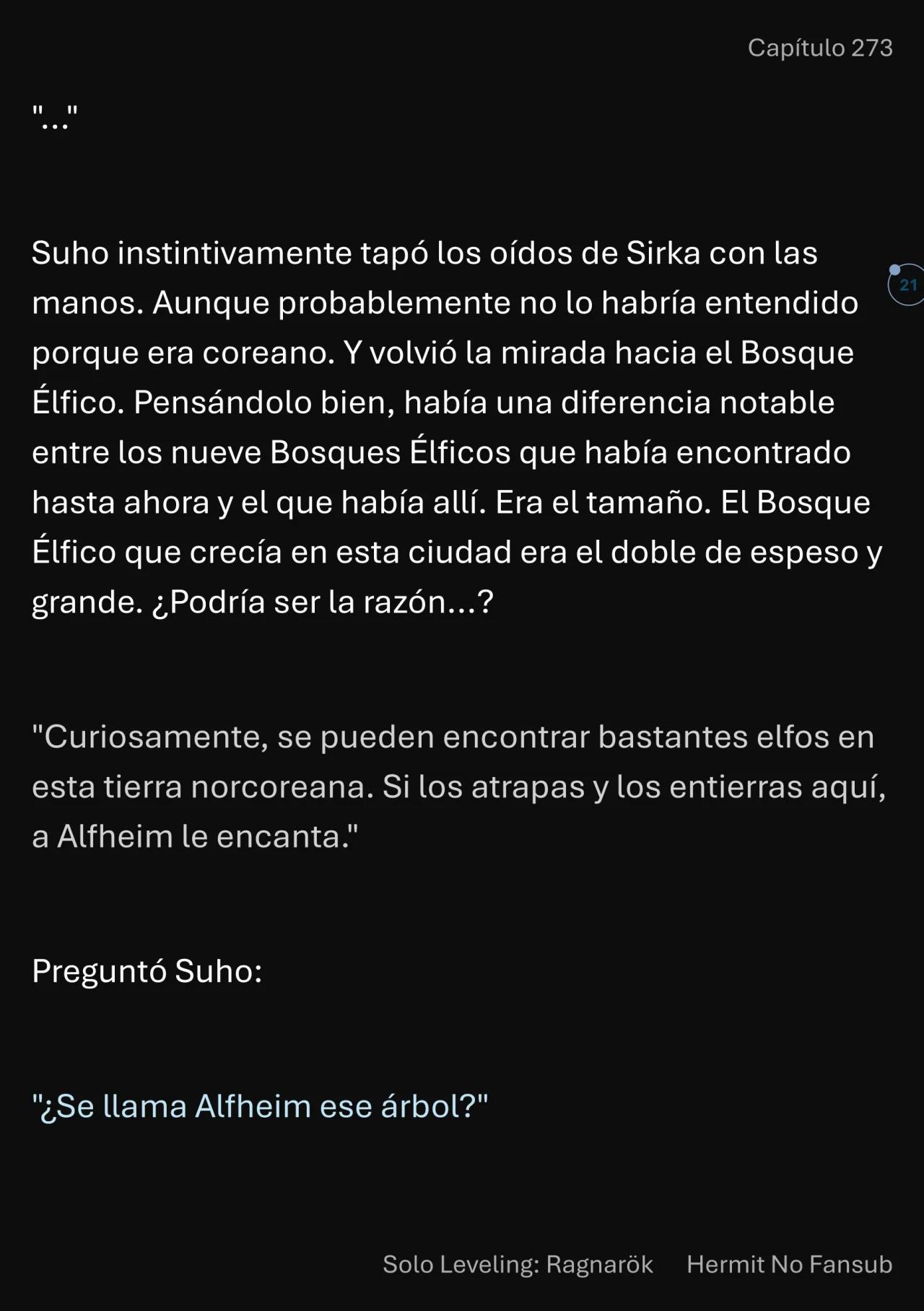 Página 22 del Manga