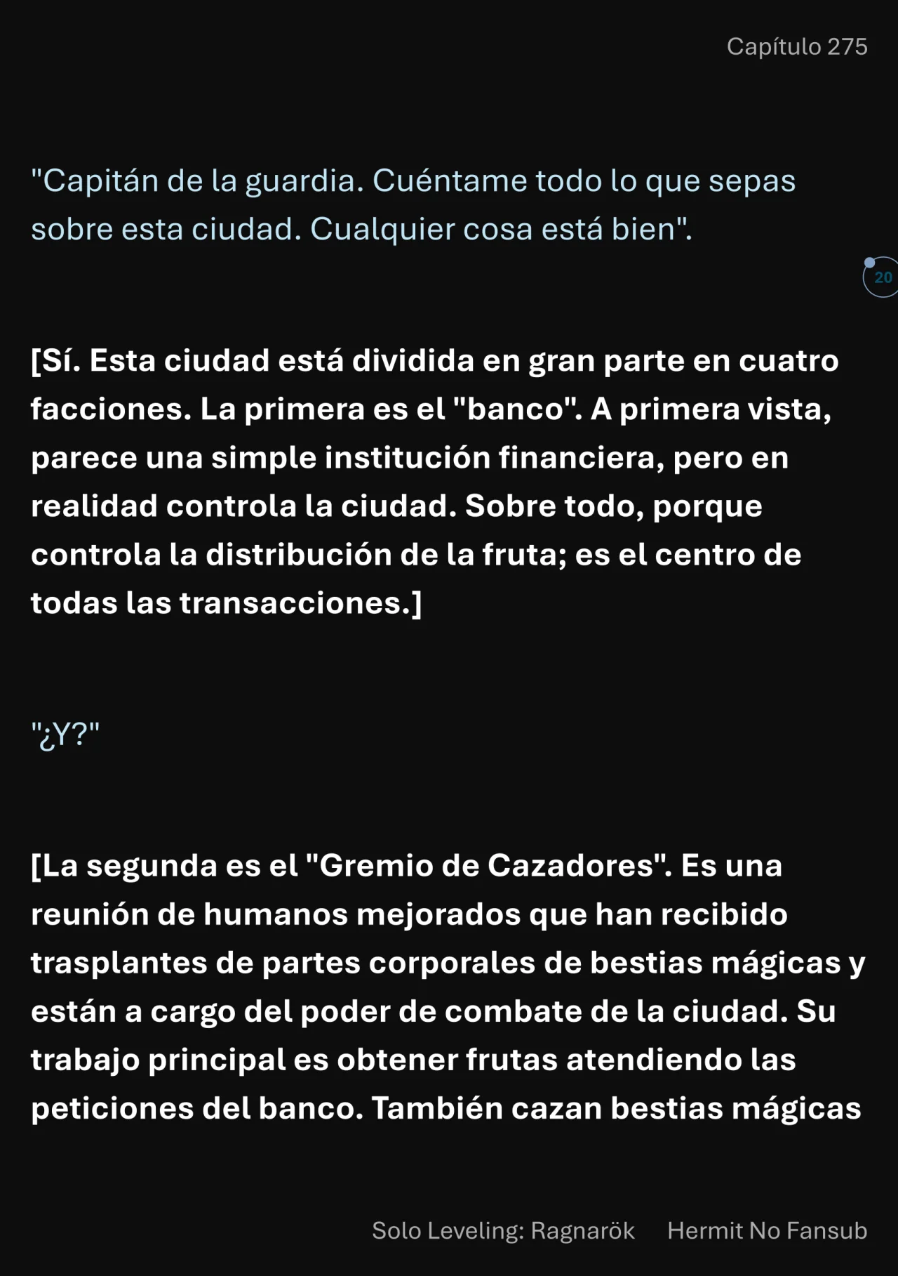 Página 21 del Manga