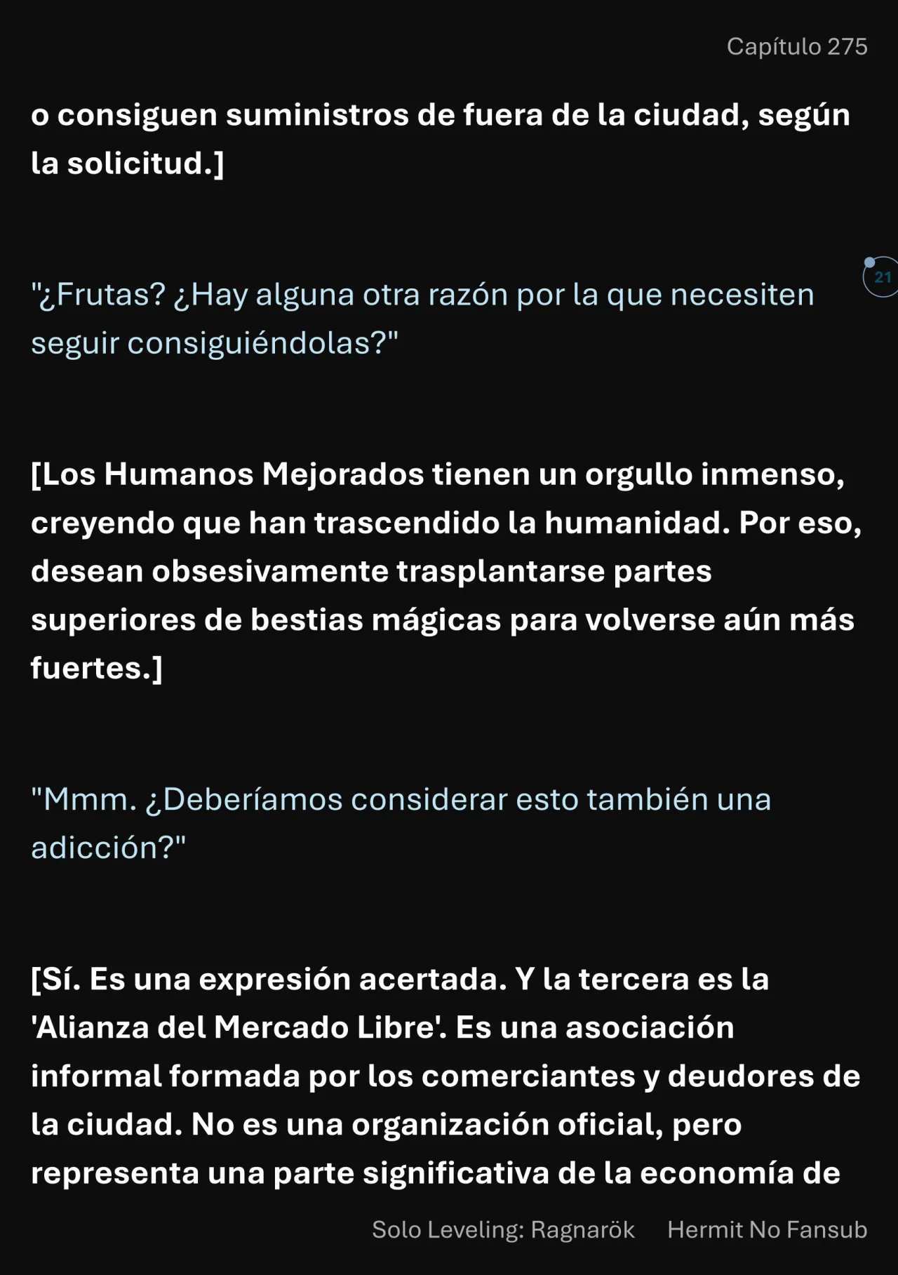 Página 22 del Manga