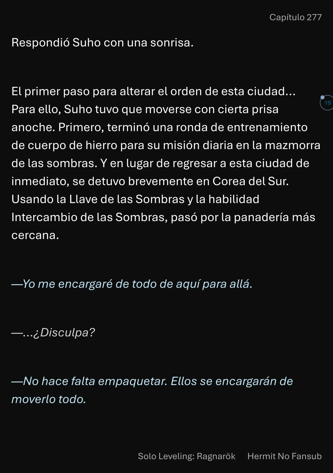 Página 20 del Manga