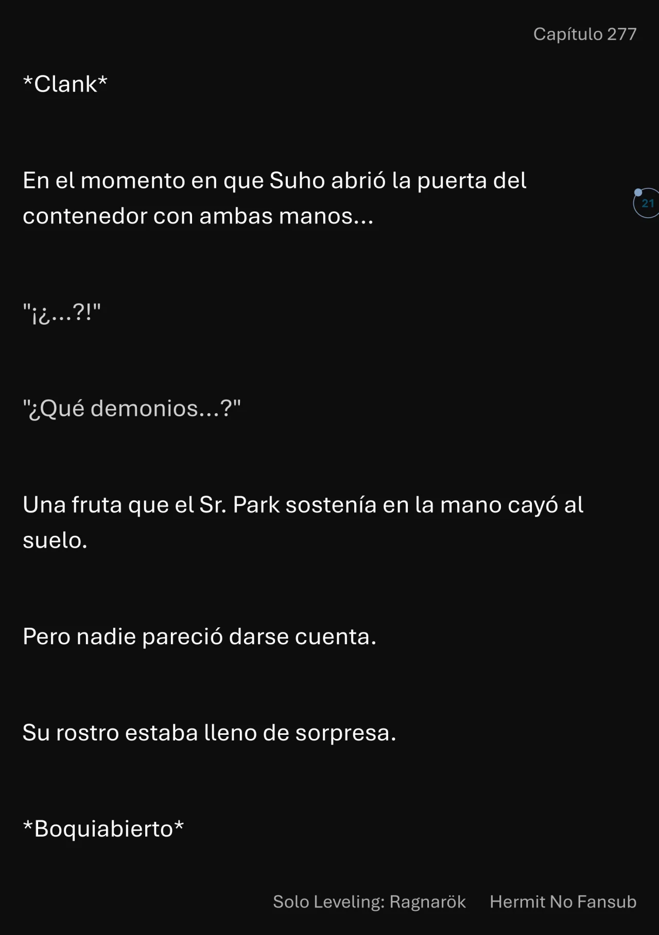 Página 22 del Manga