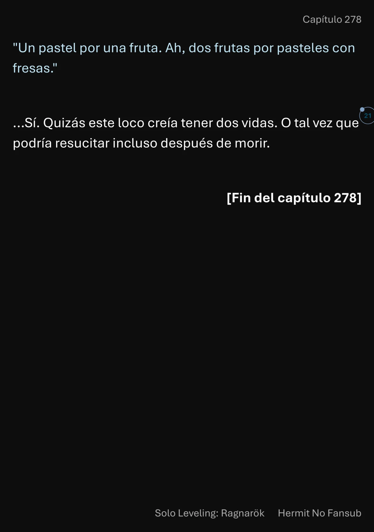 Página 22 del Manga