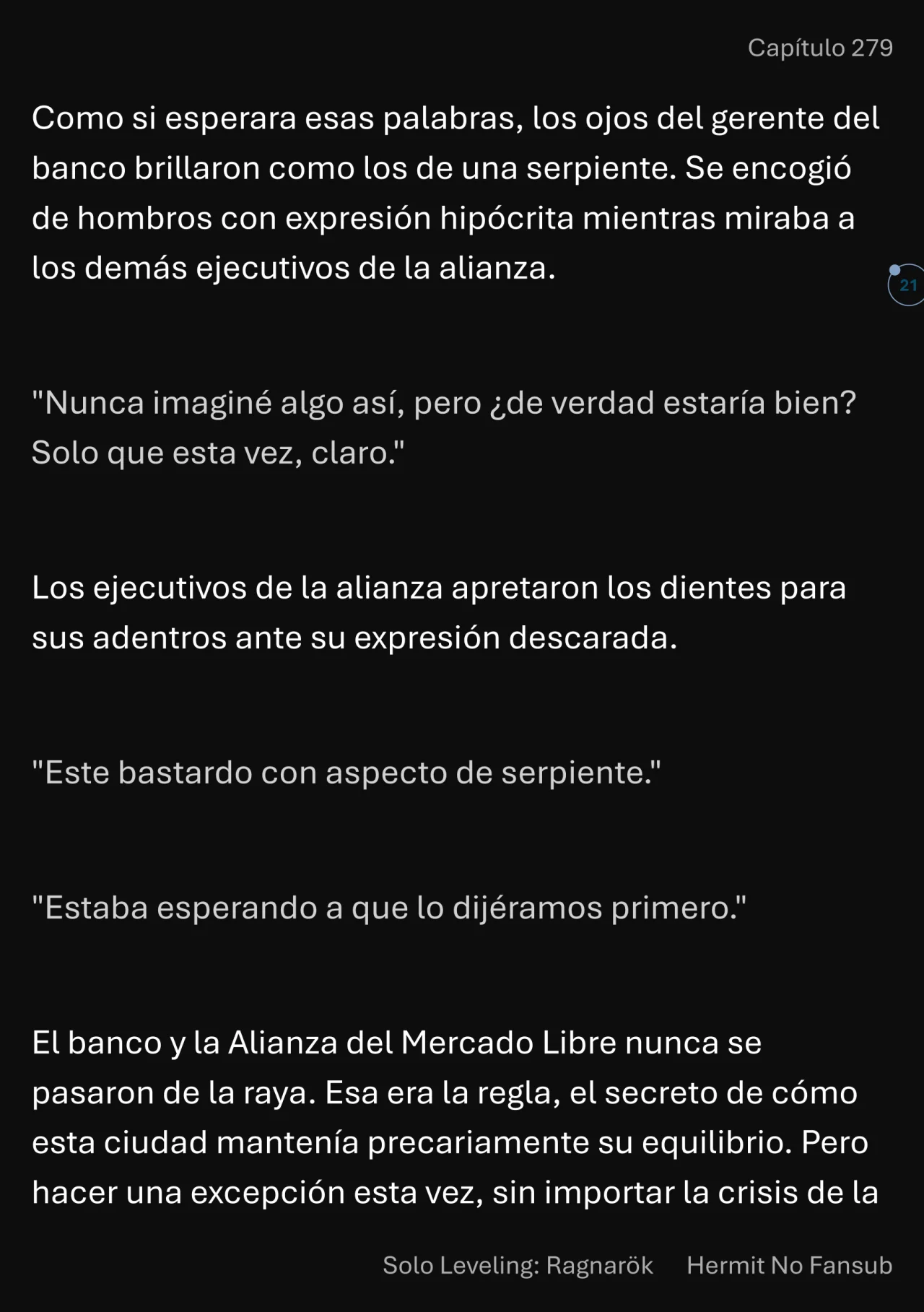 Página 22 del Manga