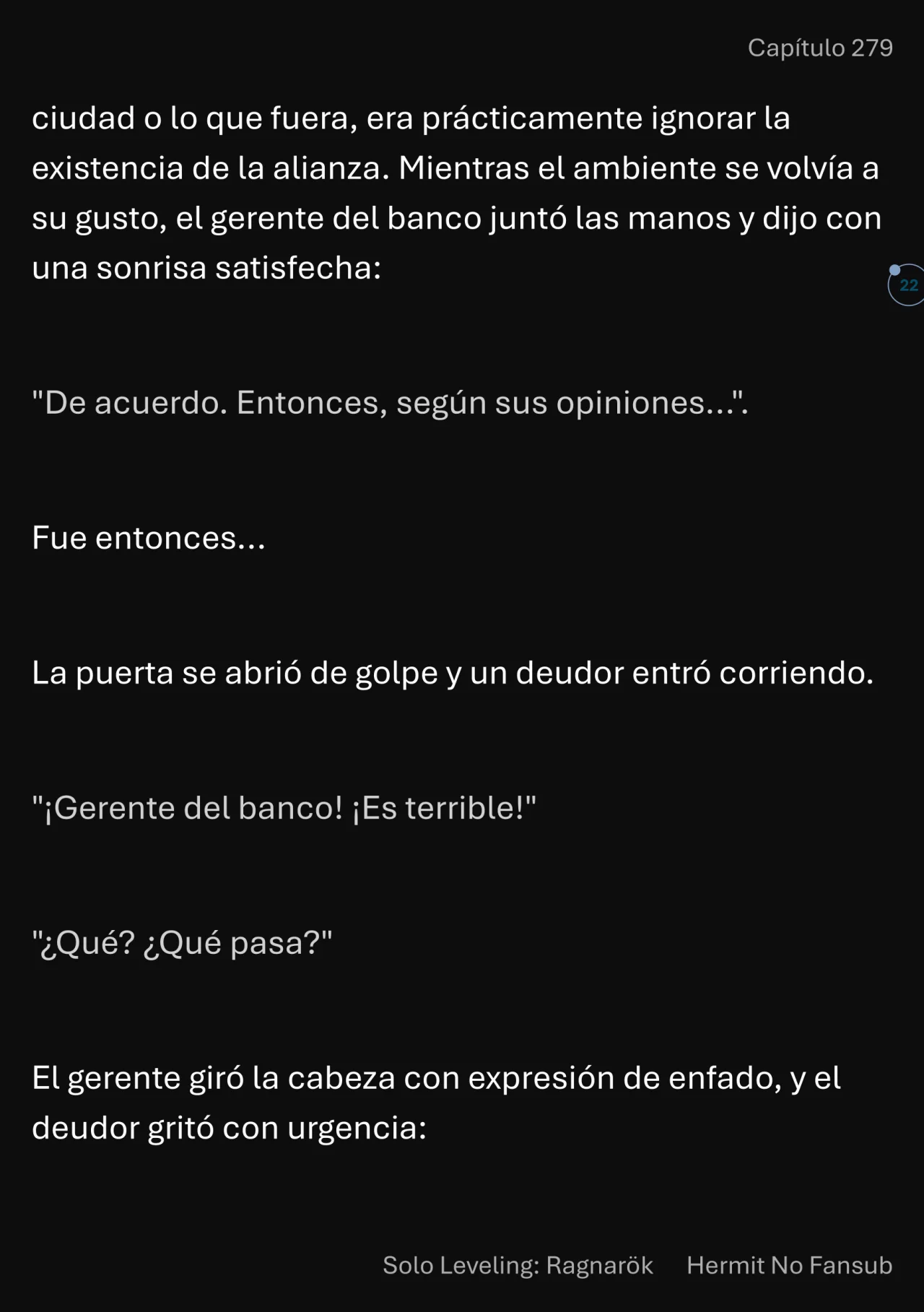 Página 23 del Manga