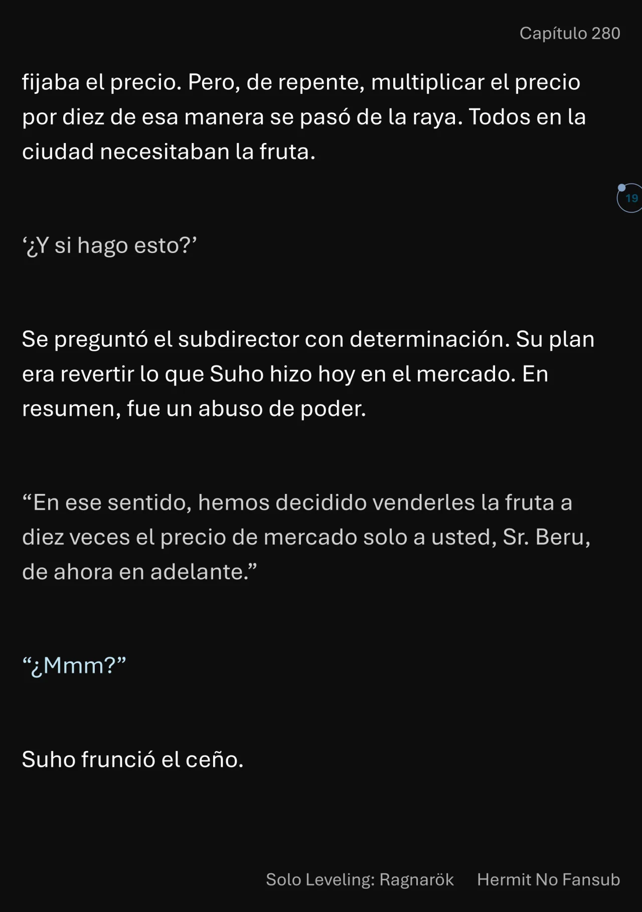 Página 20 del Manga