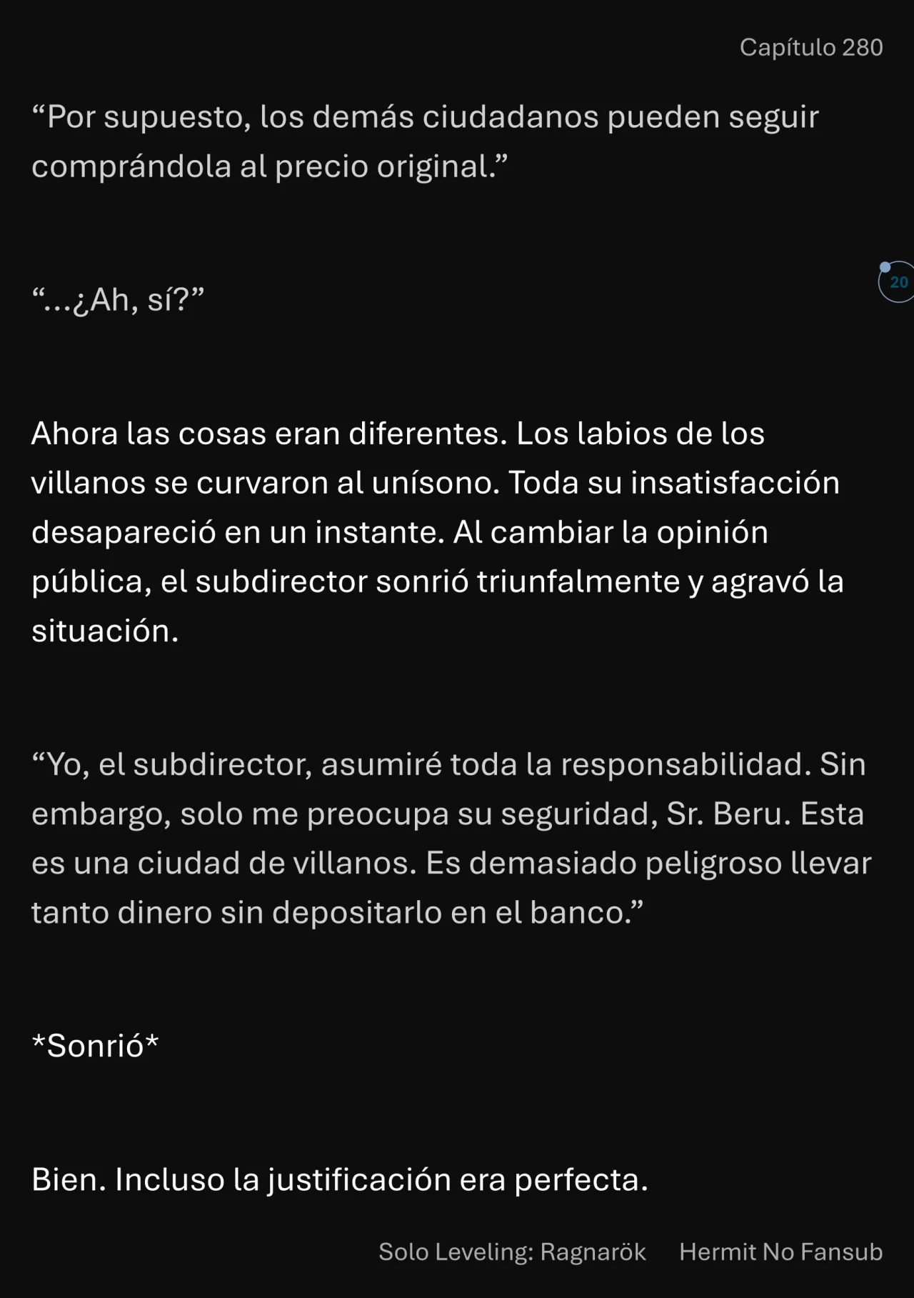 Página 21 del Manga