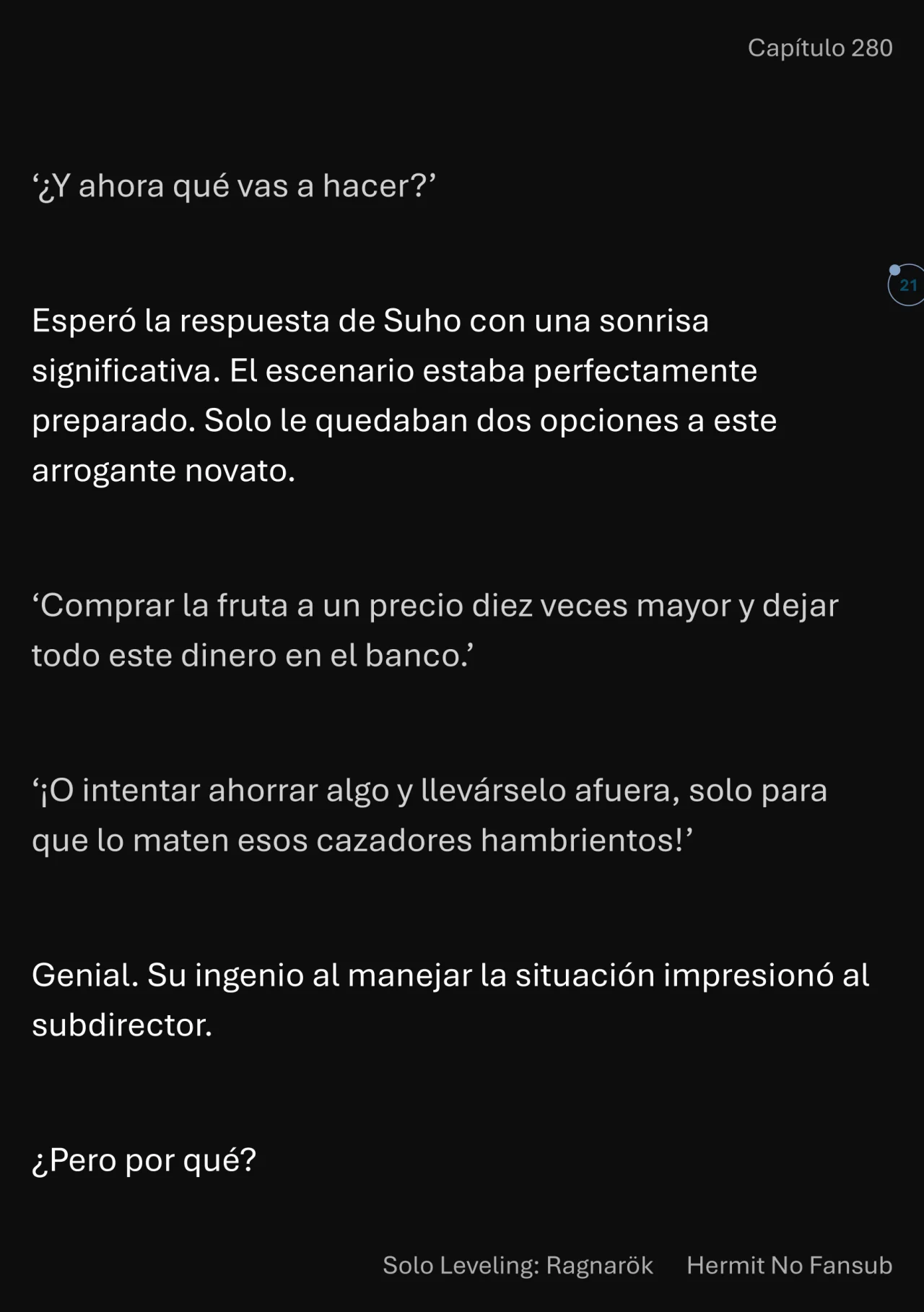 Página 22 del Manga