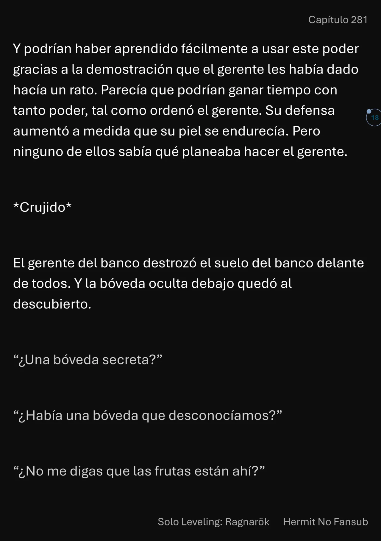 Página 19 del Manga