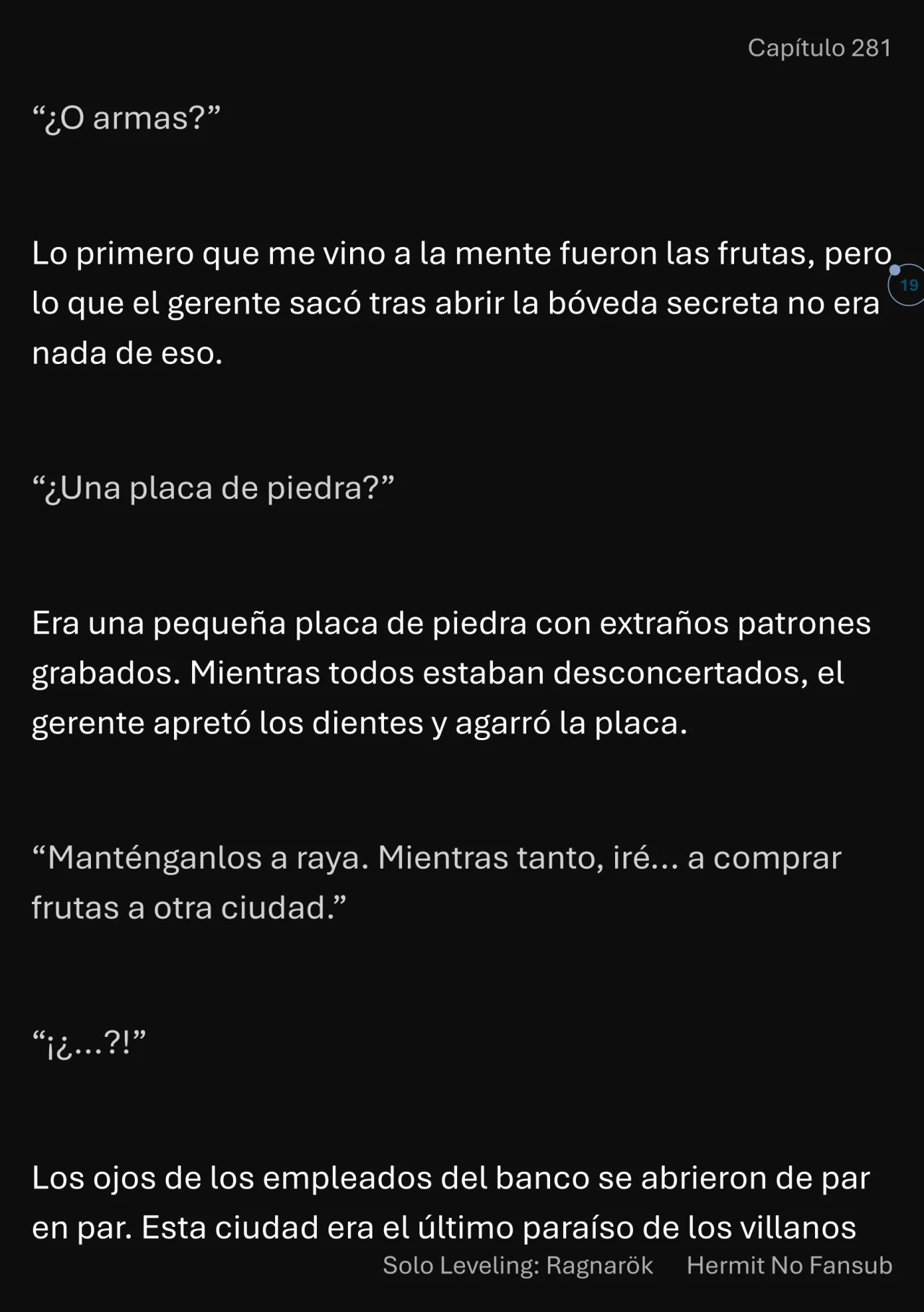 Página 20 del Manga