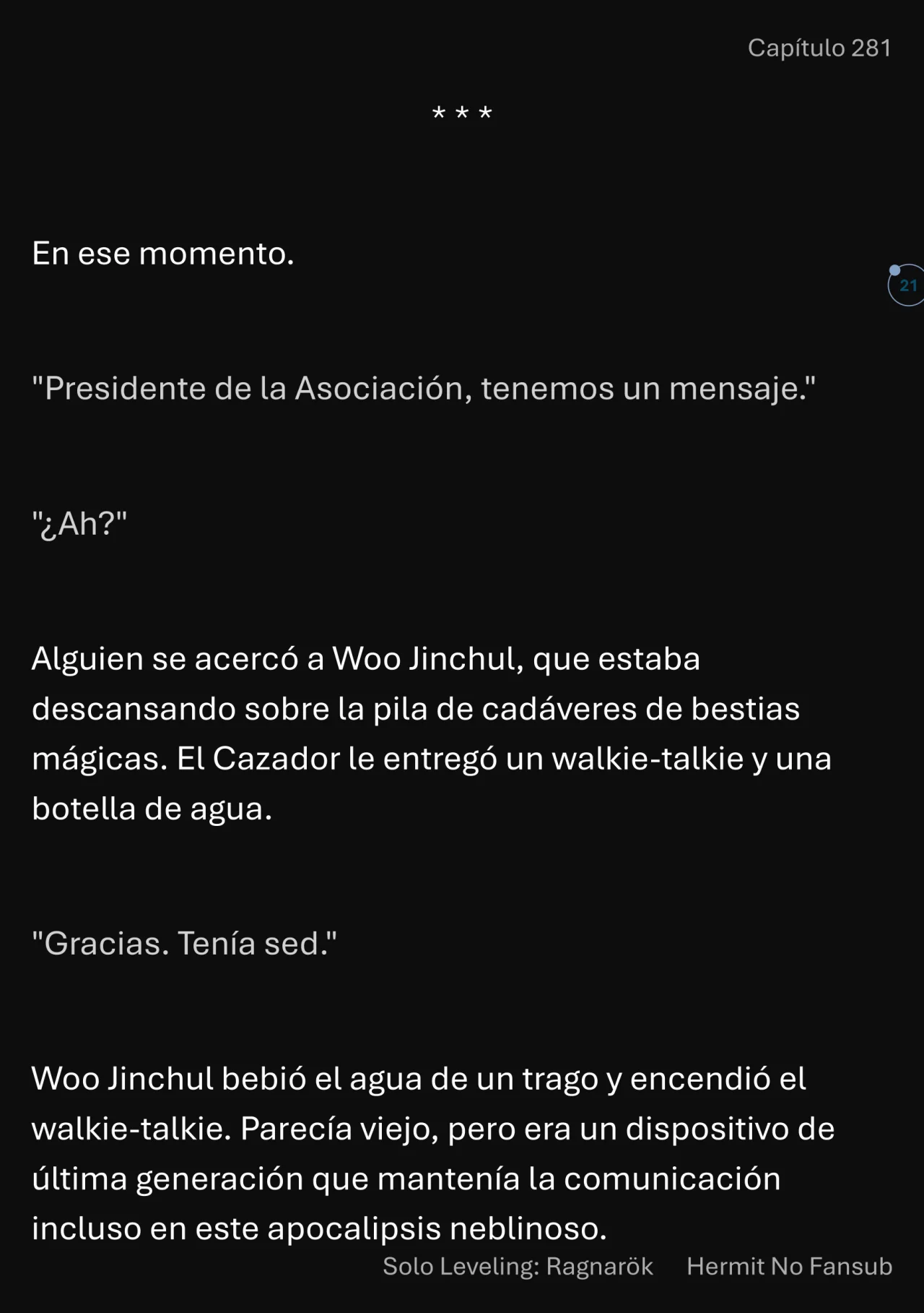 Página 22 del Manga