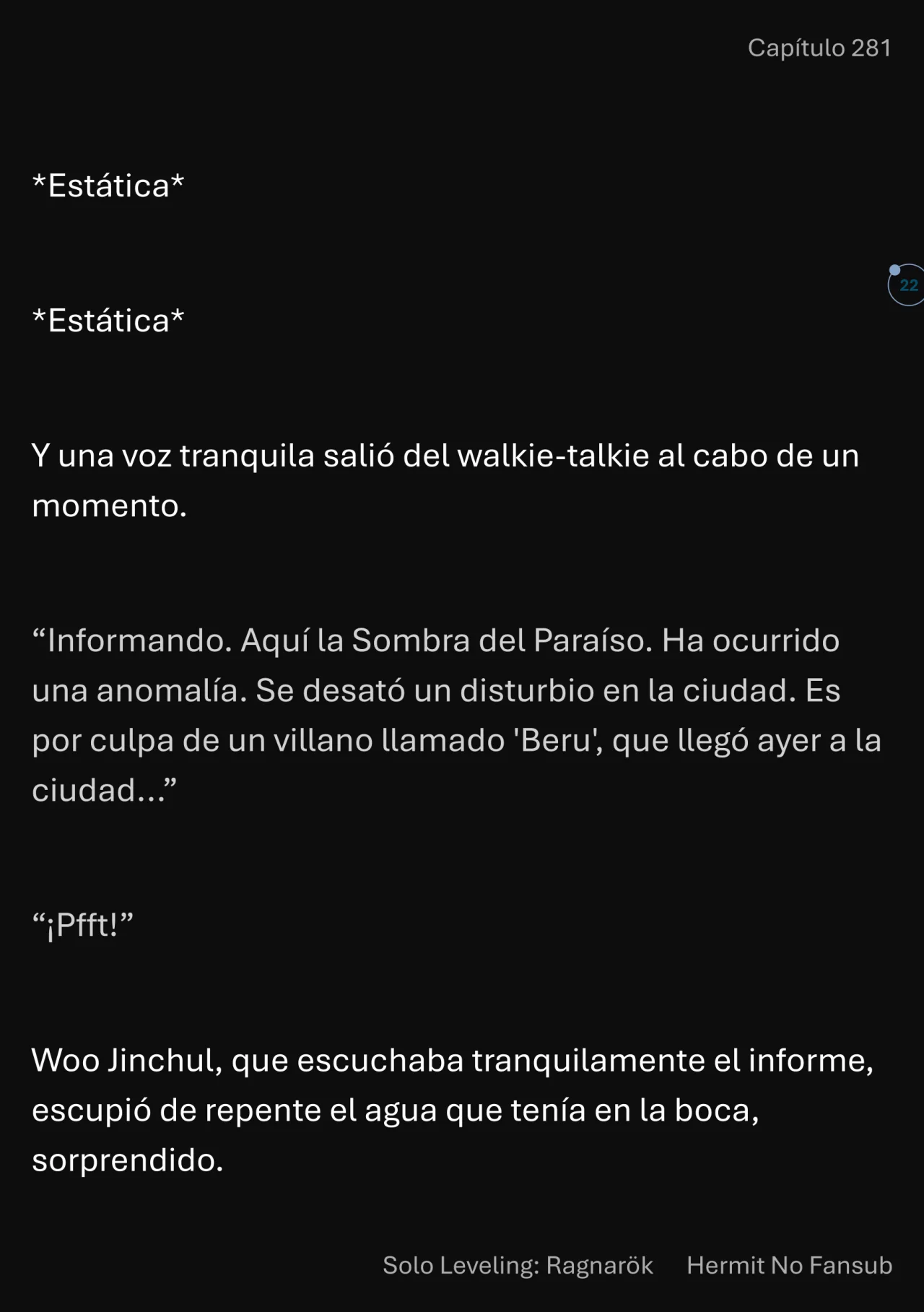 Página 23 del Manga