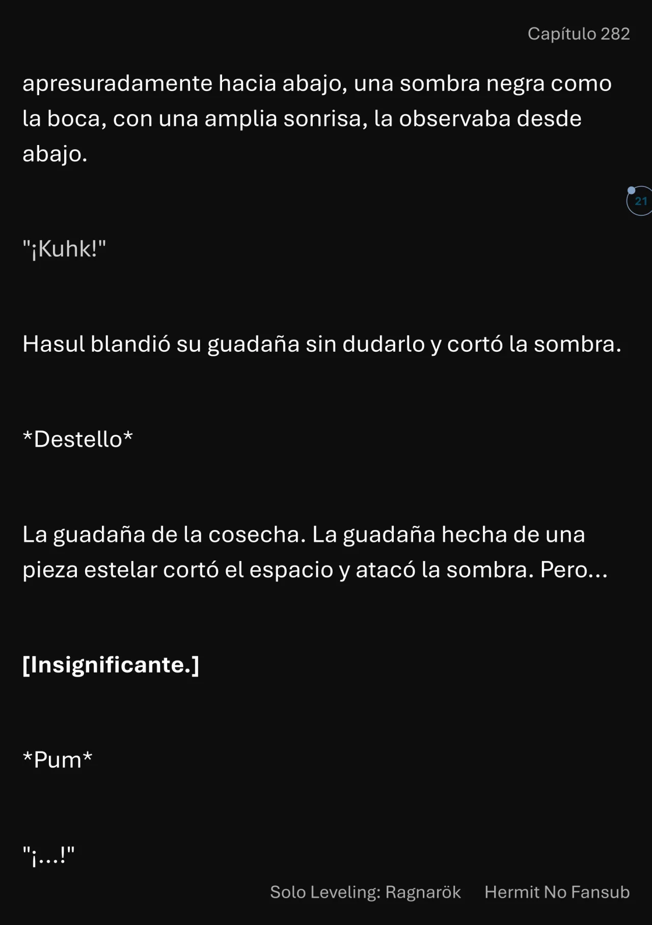 Página 22 del Manga