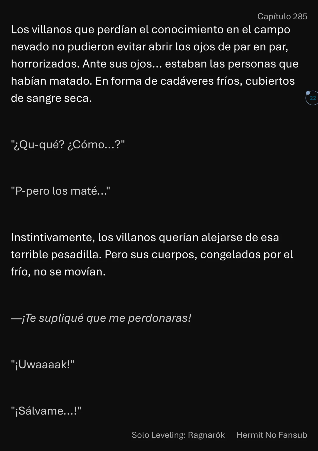 Página 23 del Manga