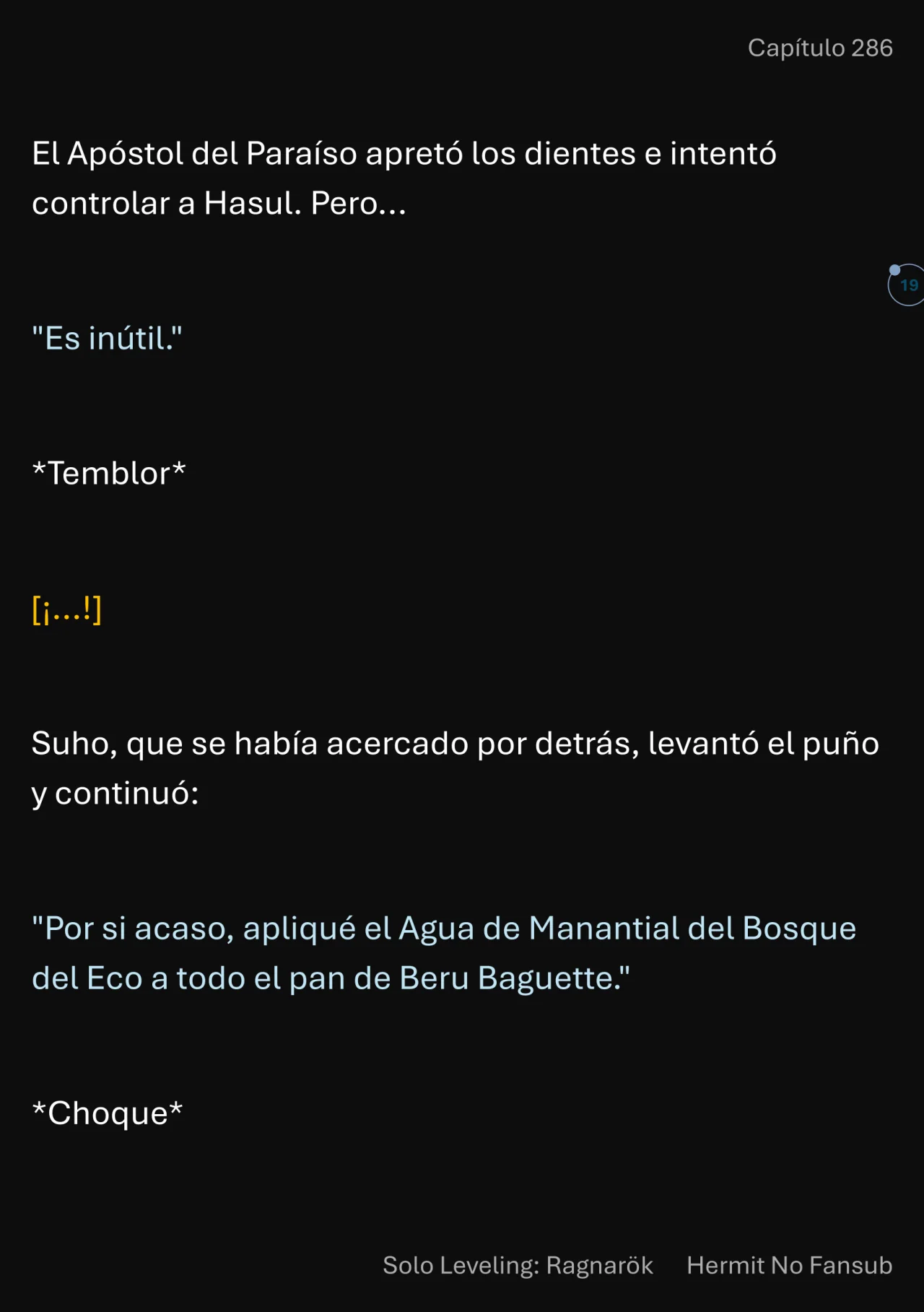 Página 20 del Manga