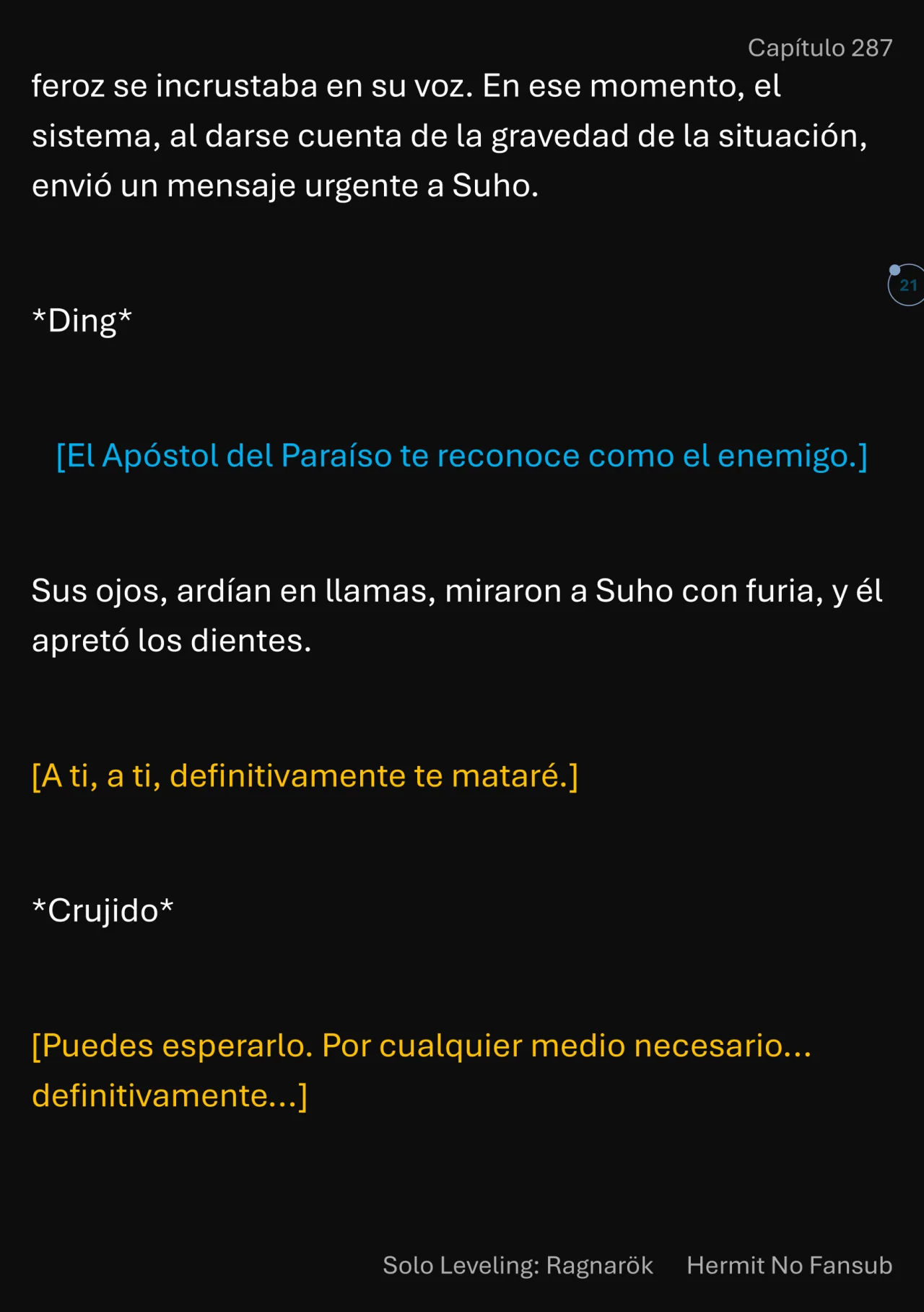 Página 22 del Manga