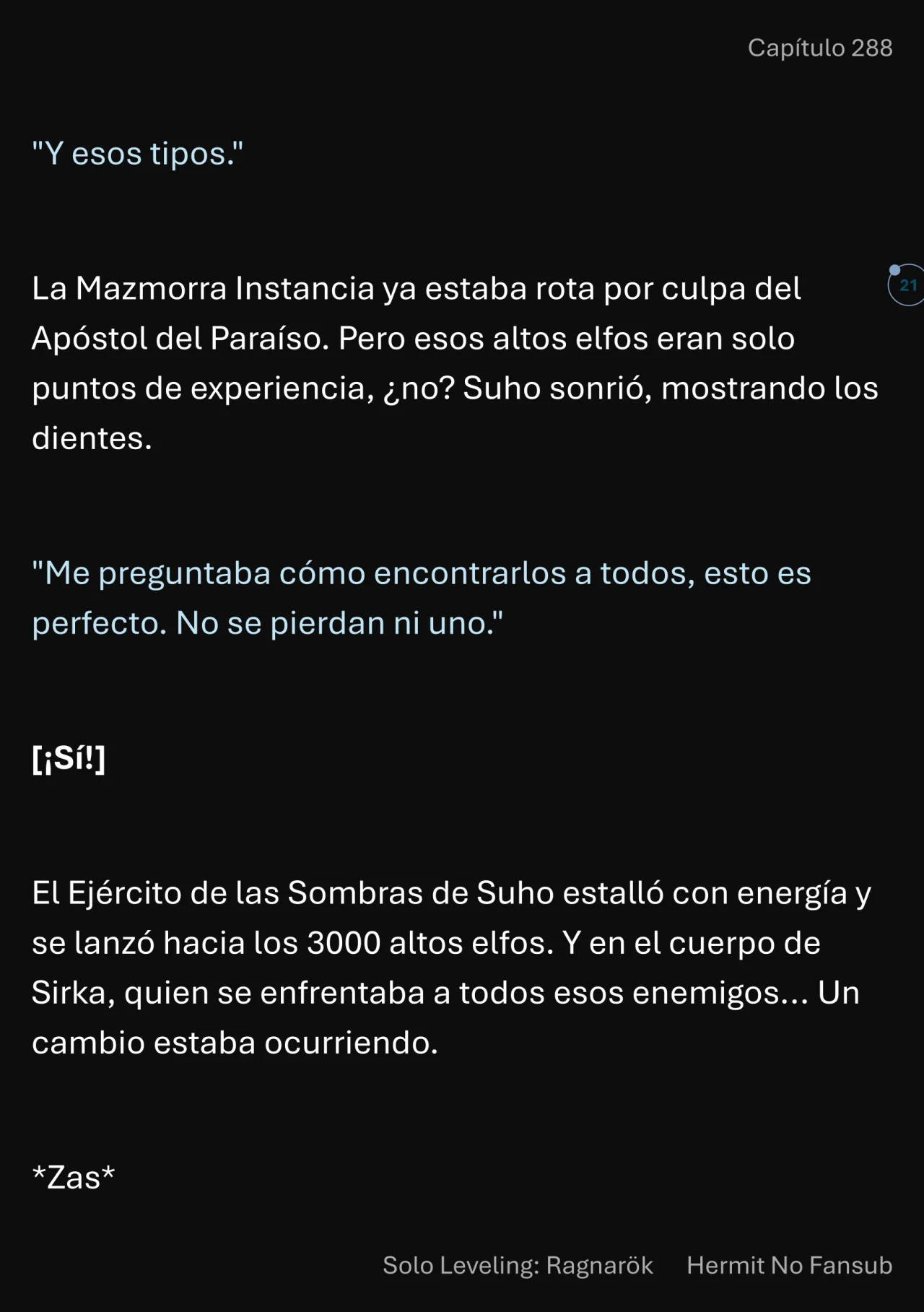 Página 22 del Manga