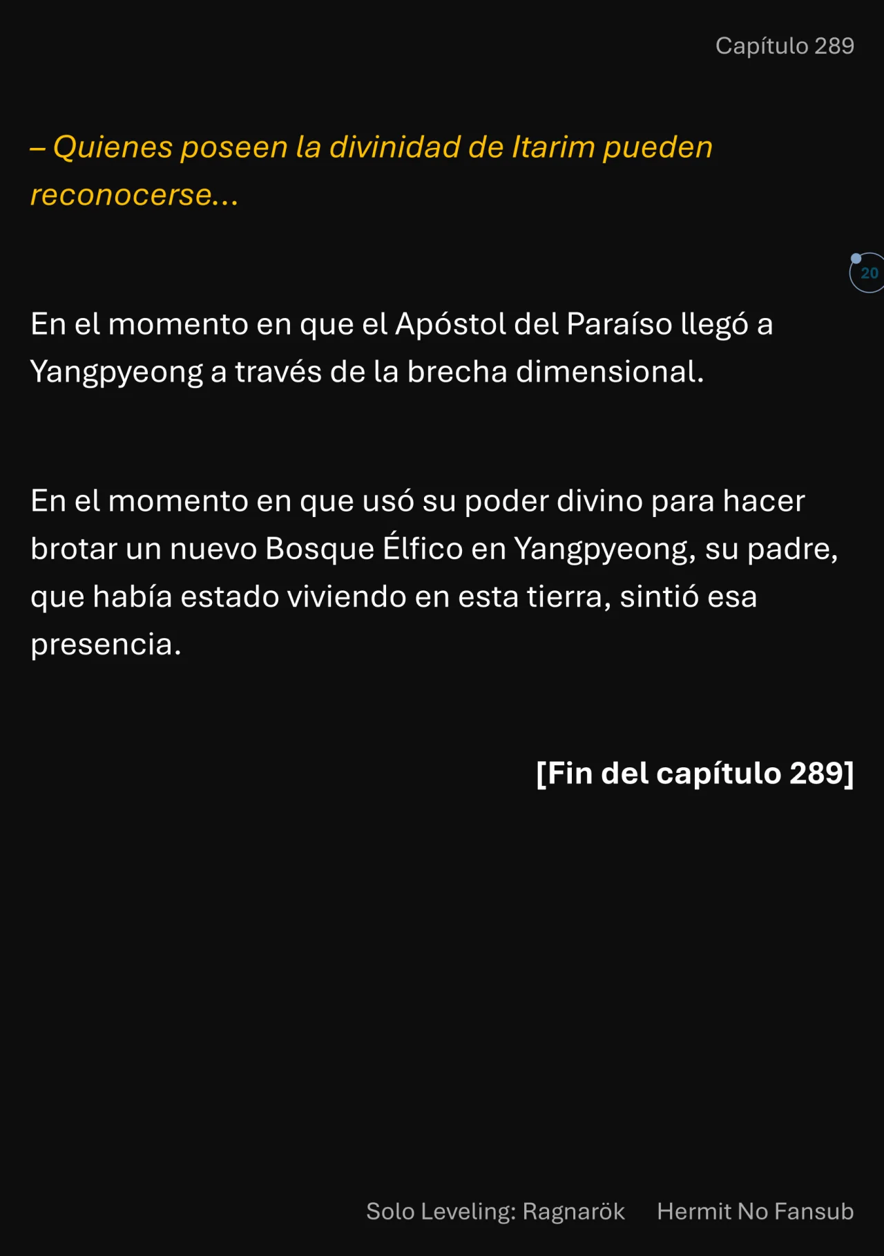 Página 21 del Manga