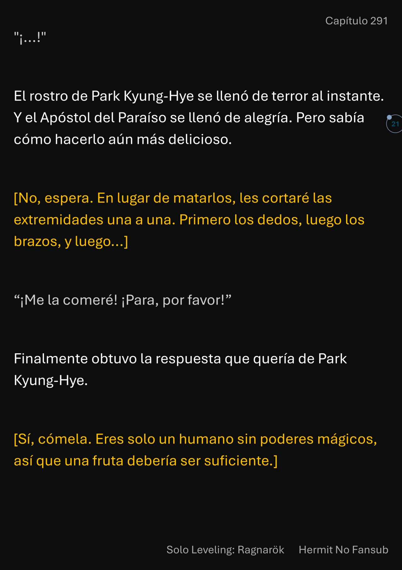 Página 22 del Manga