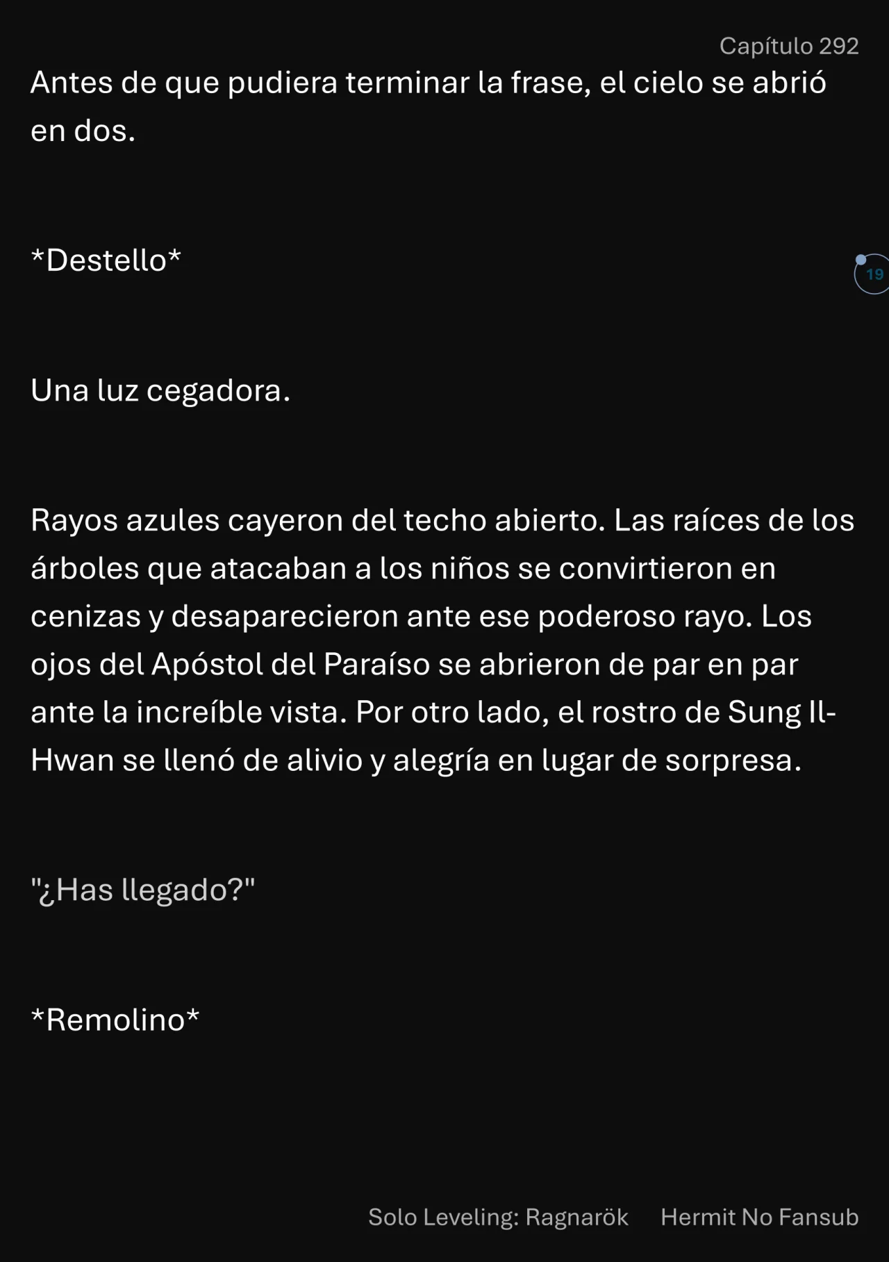 Página 20 del Manga