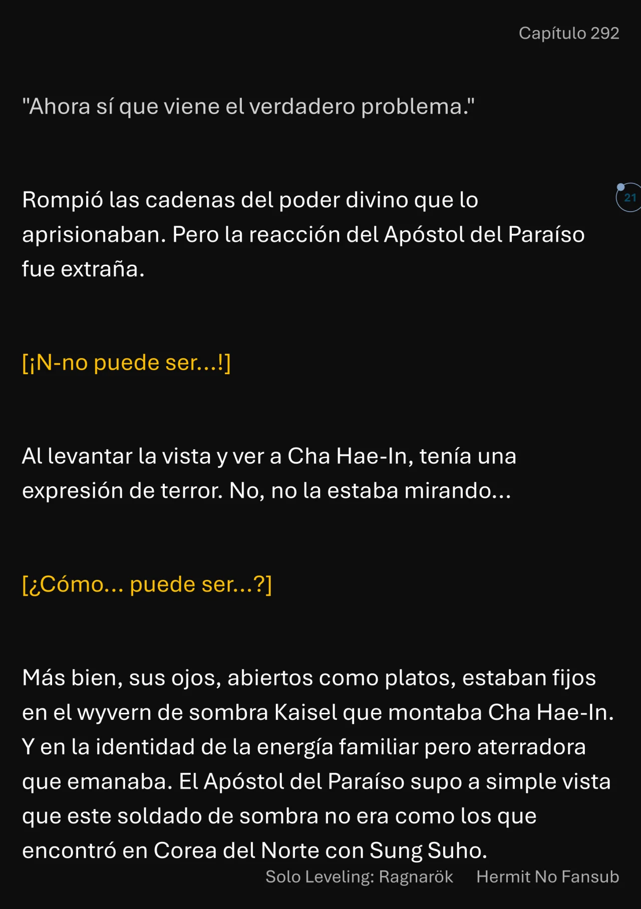 Página 22 del Manga