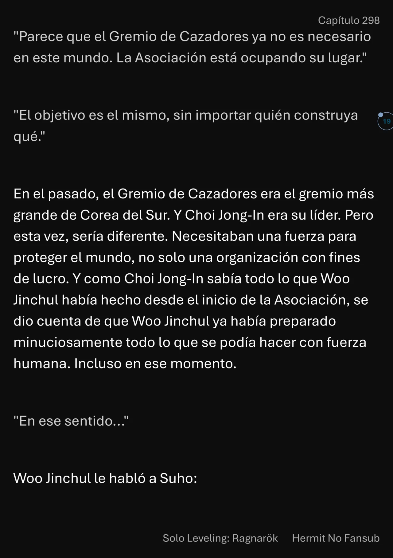 Página 20 del Manga